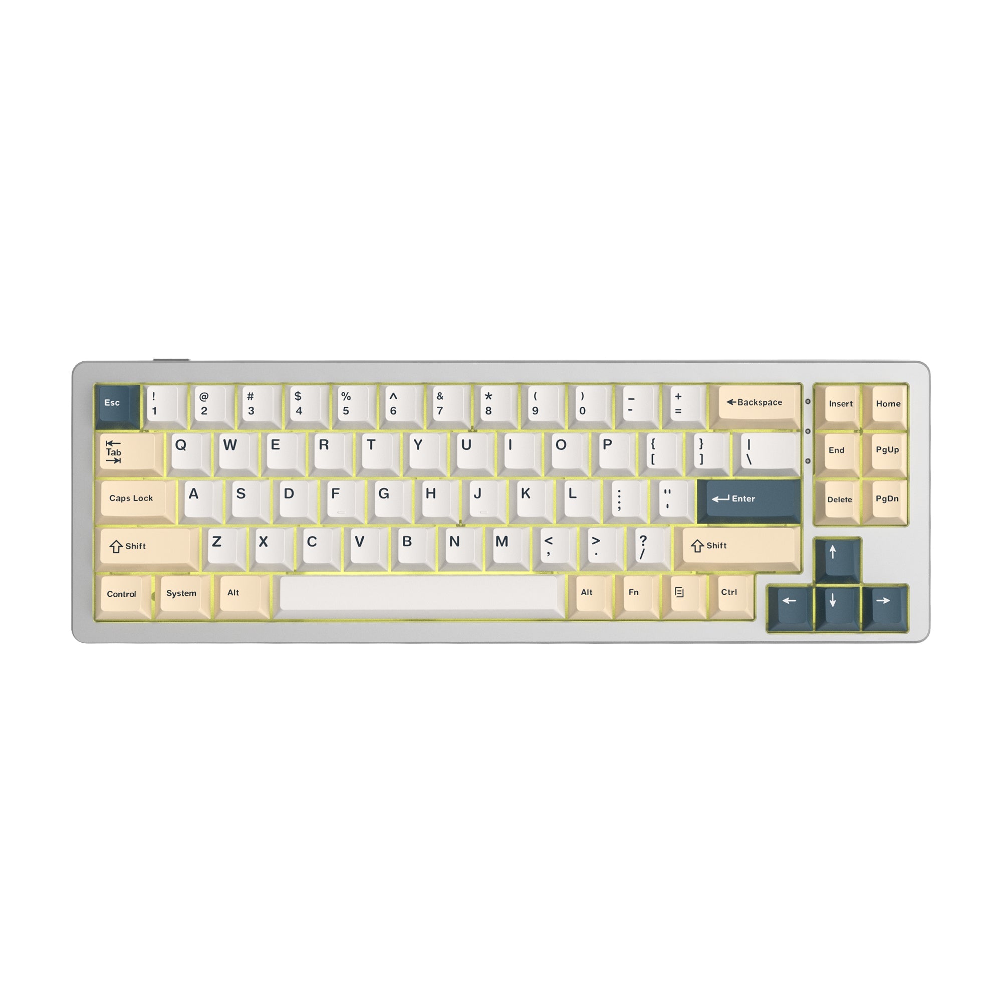 Womier SK71 Wireless 68% Aluminum Gasket Mechanical Keyboard (7 Colors)