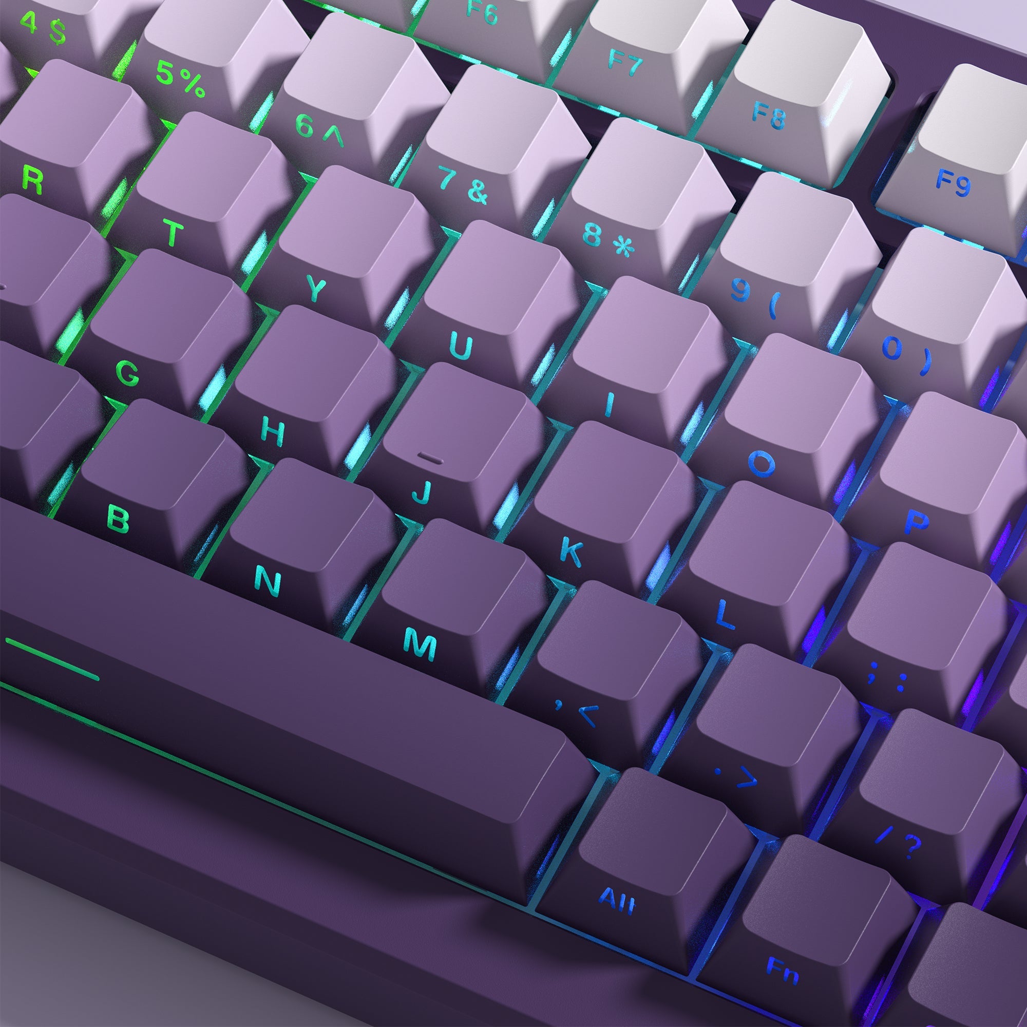 Womier Gradient Series 136-Key Shine-Through Cherry Profile Double-Shot PBT Keycap