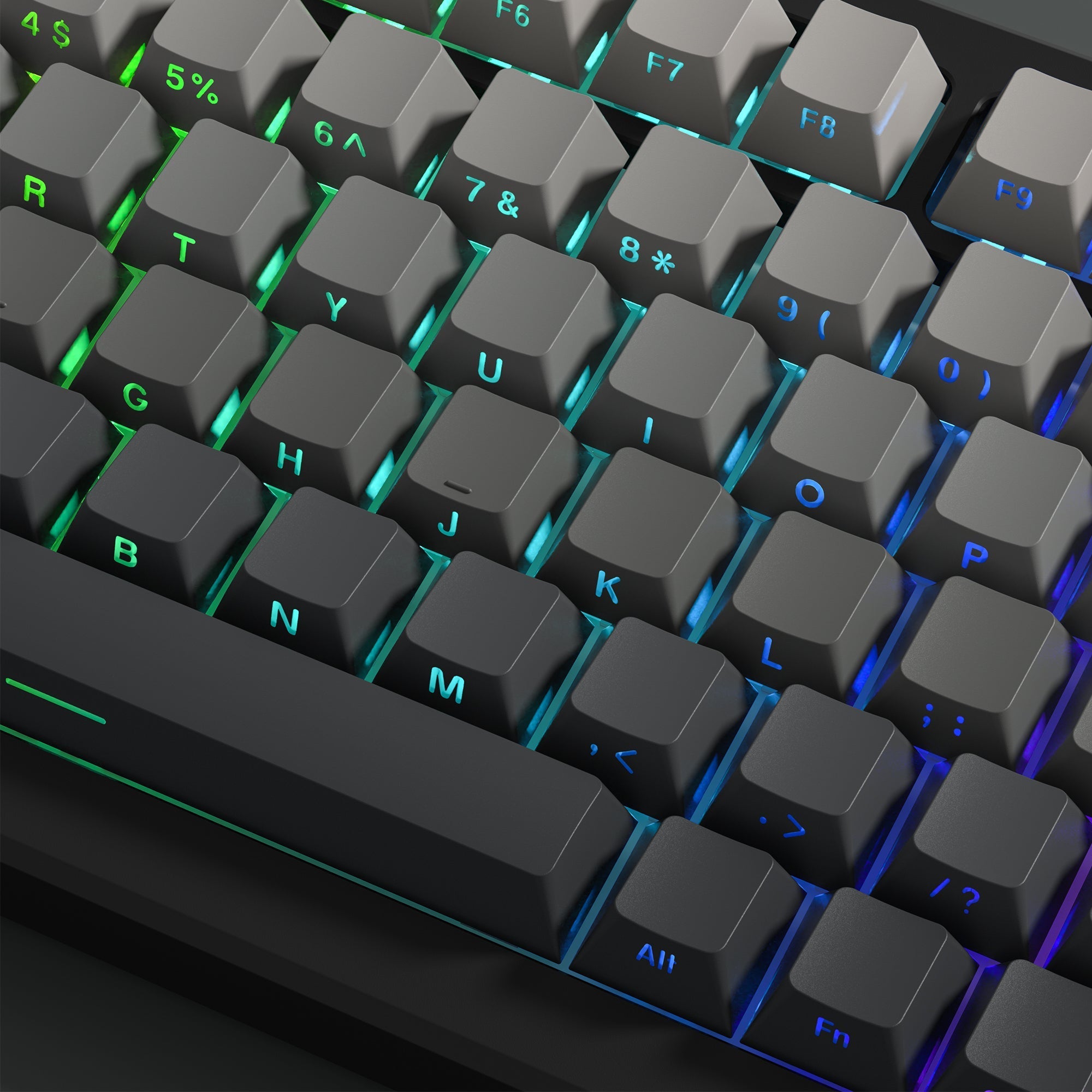 Womier Gradient Series 136 - Key Shine - Through Cherry Profile Double - Shot PBT Keycap - Womier Keyboard