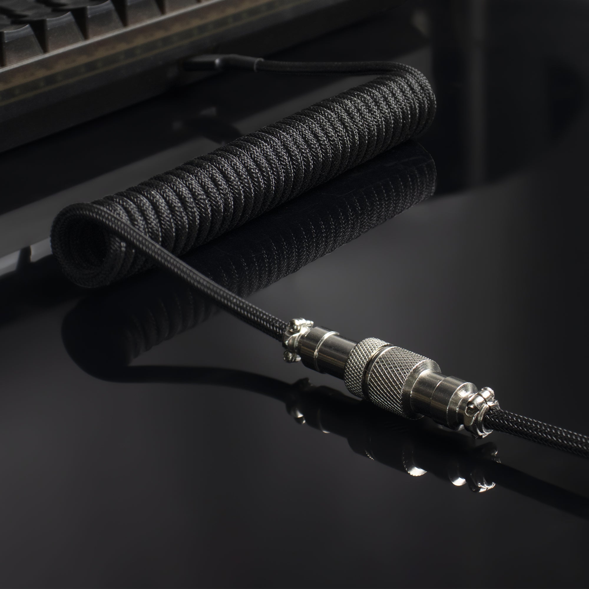 Womier Pro Braided Coiled Aviator USB Cable (2 Colors) - Womier Keyboard