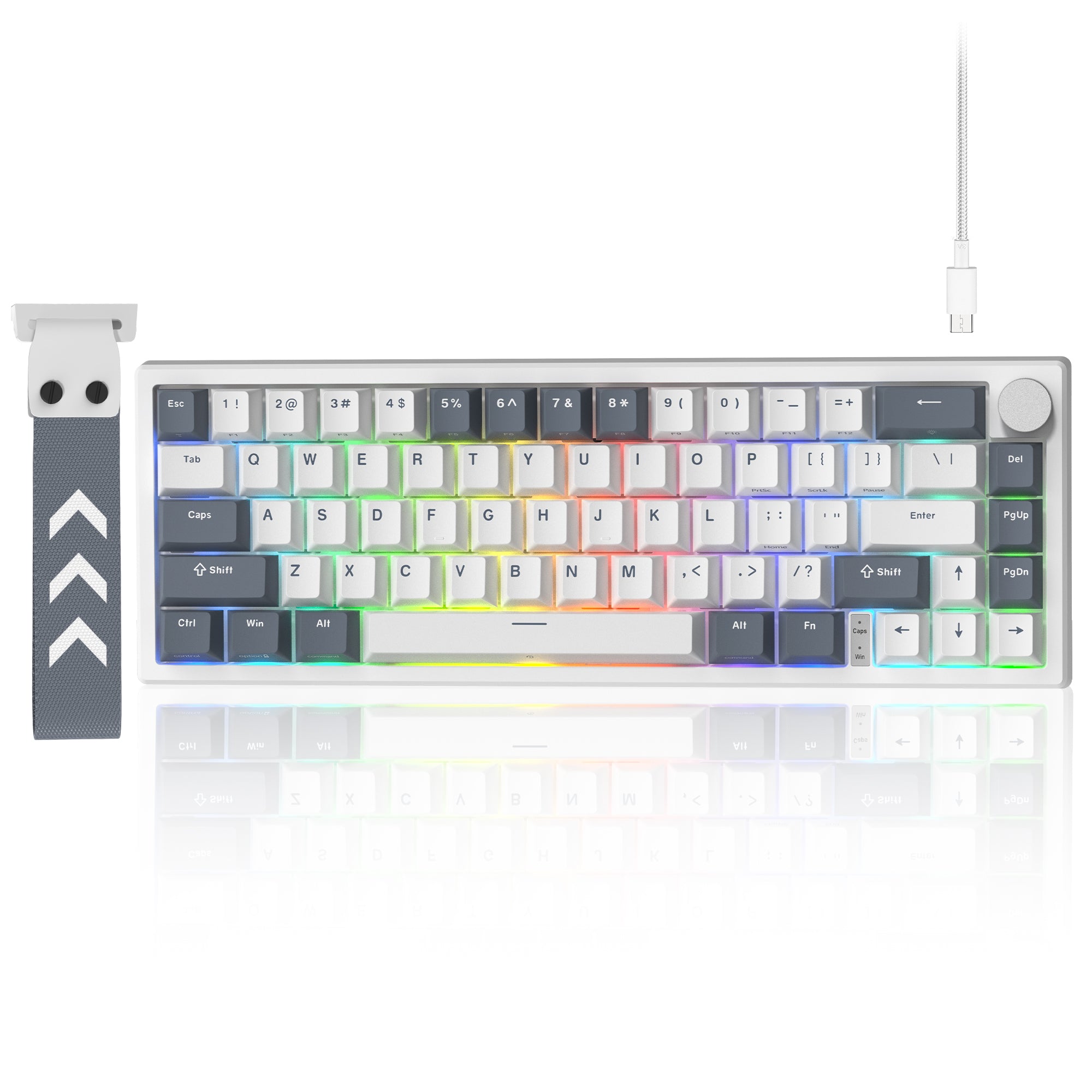 Womier VK66 Pro VIA Support 66-Key Gasket Mechanical Keyboard with Knob