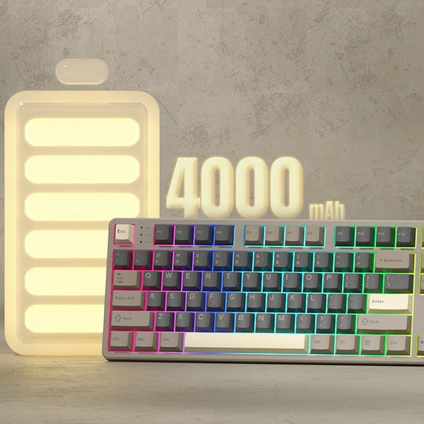 Womier QK87 TKL QMK/VIA Support Wireless Keyboard with Multimedia Display