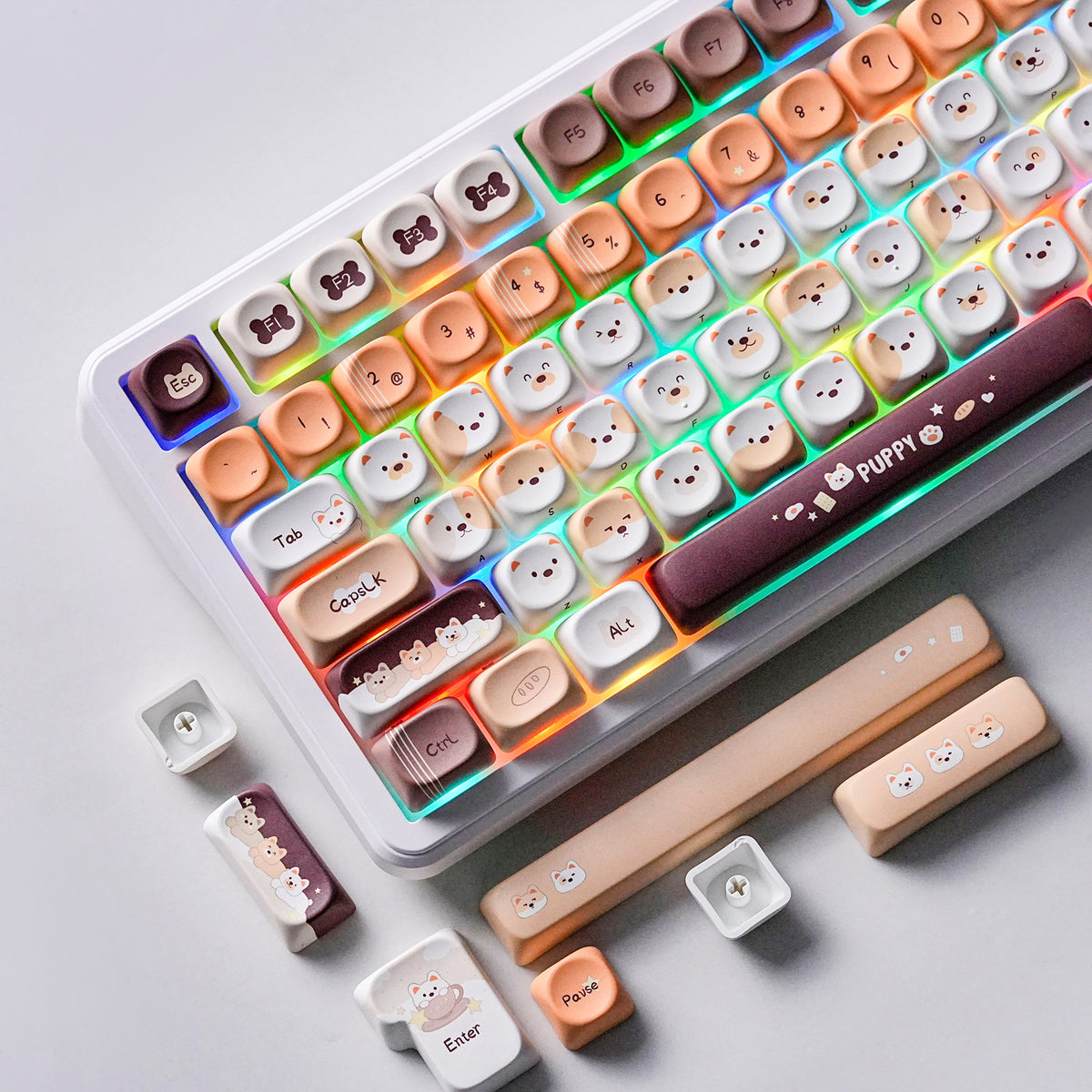 Womier Forest Animals MOA Profile Dye-Sublimation PBT Keycap Set