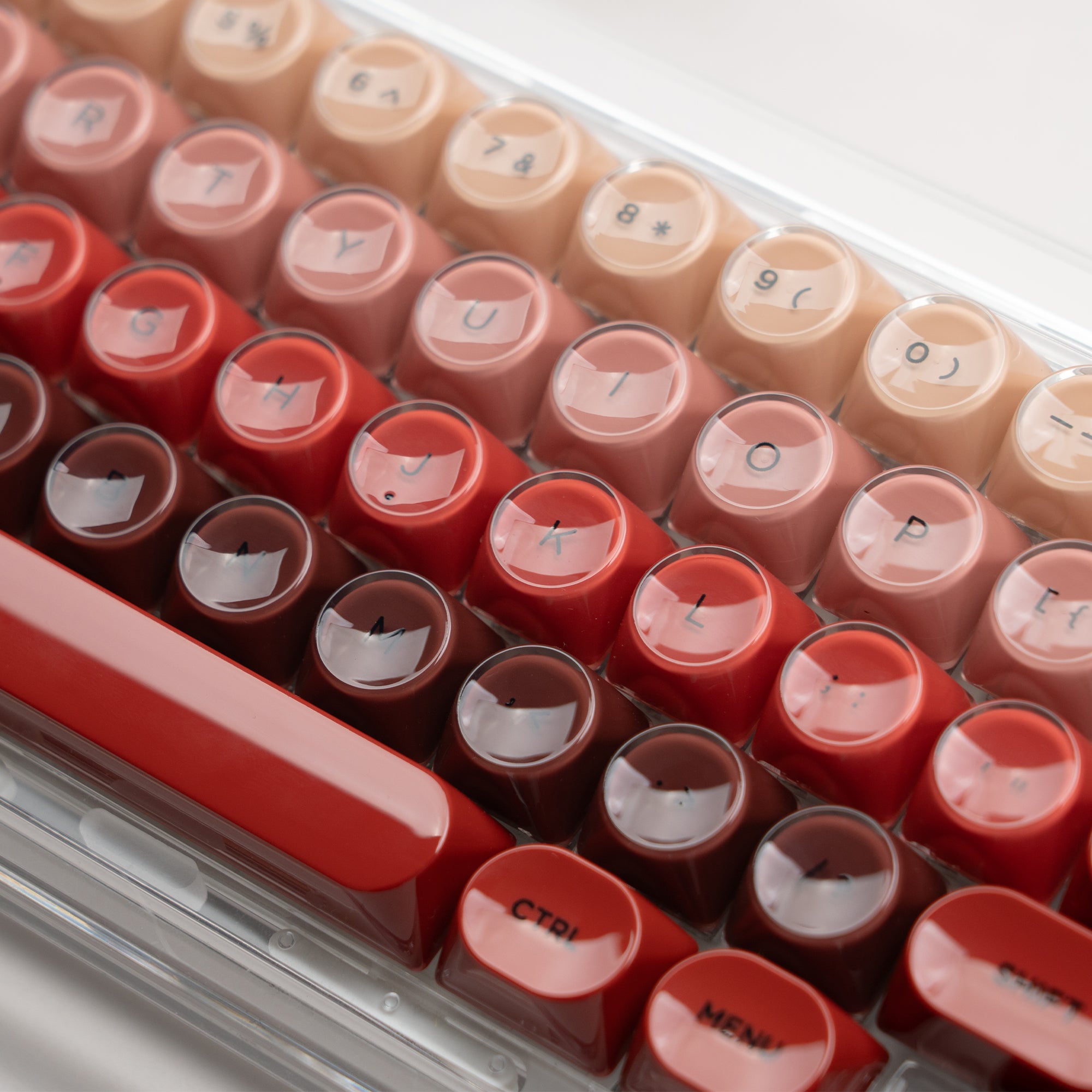 Womier Foundation/Lipstick 132-Key MOA Profile Translucent PBT+PC Keycap Set