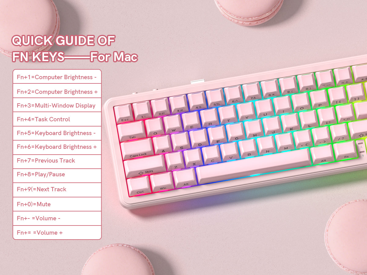 Womier L65 65% Gaming Mechanical Keyboard Wireless with Knob