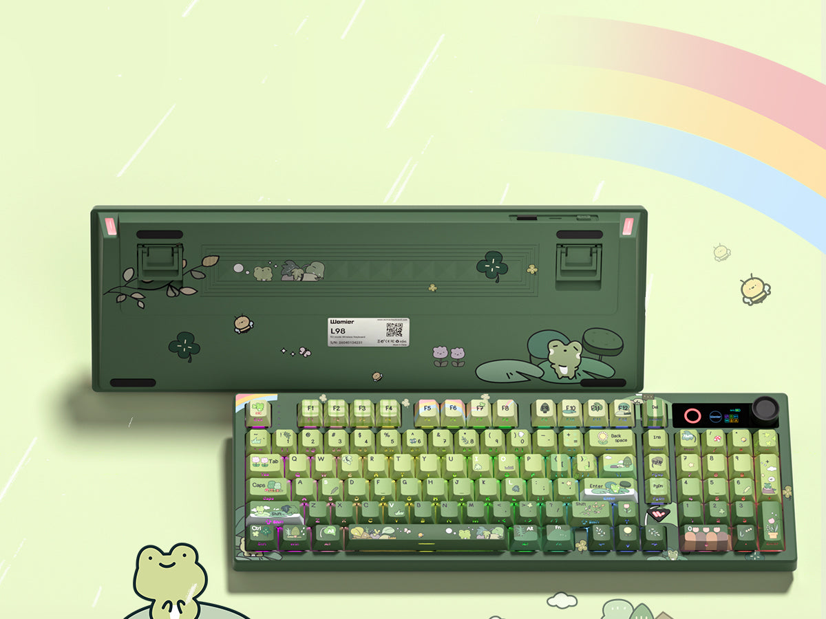 Womier L98 98% Wireless Mechanical Keyboard | TFT Screen, Knob