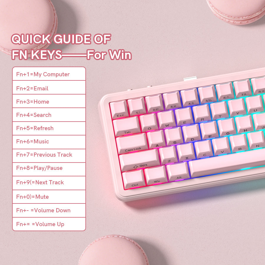 Womier L65 65% Gaming Mechanical Keyboard Wireless with Knob - Womier Keyboard