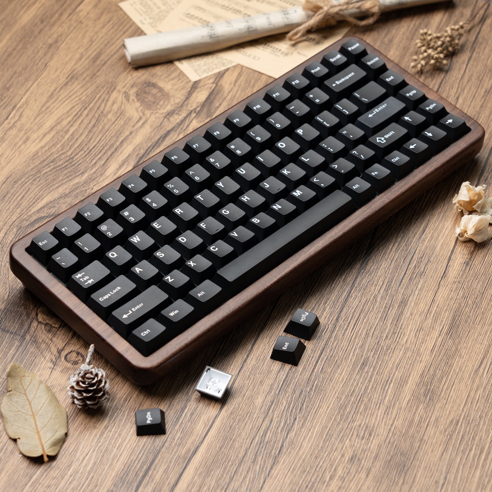 Womier WD75 75% VIA Support Wireless Wooden Keyboard