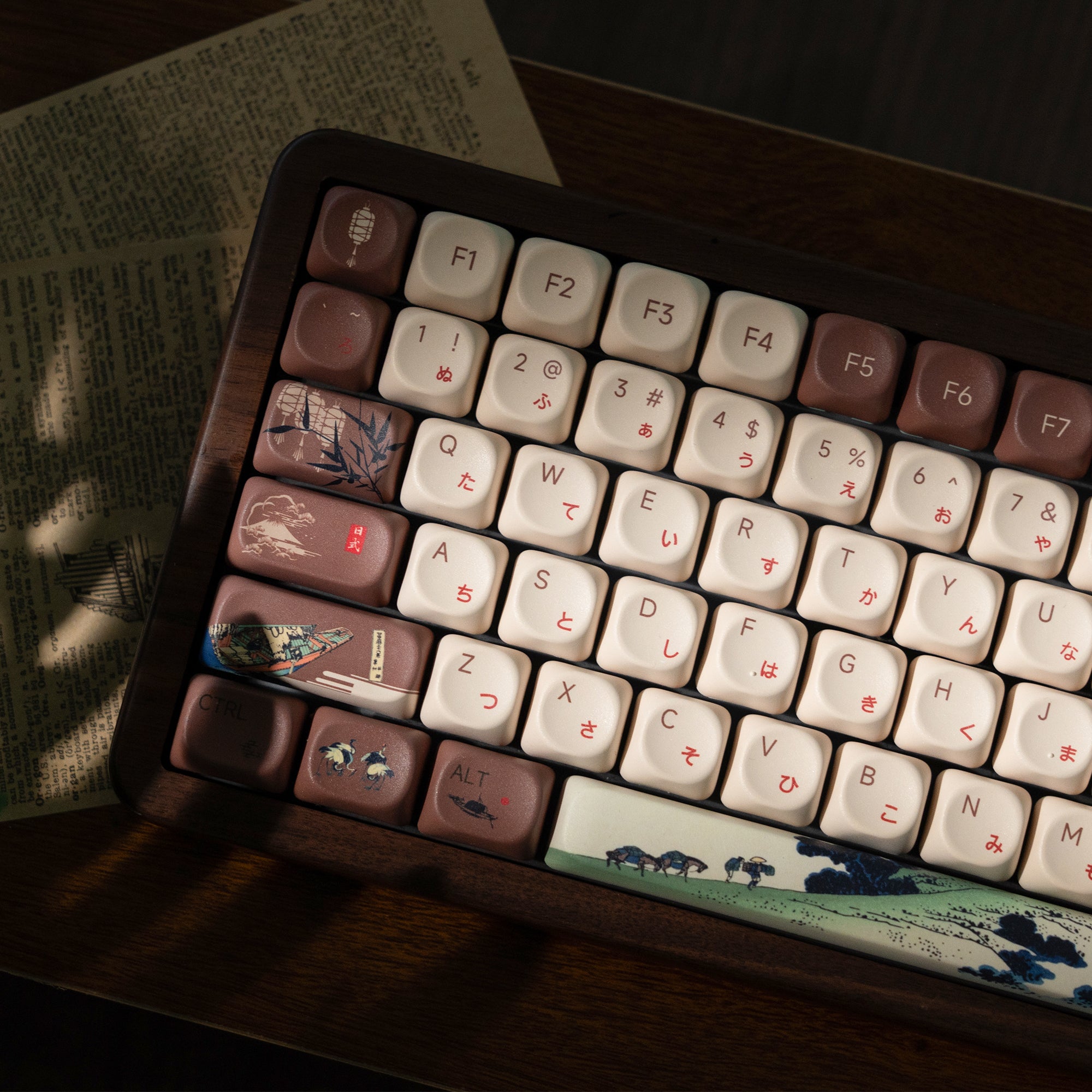 Womier UKIYOE MOA Profile Dye-Sublimation PBT Keycap Set