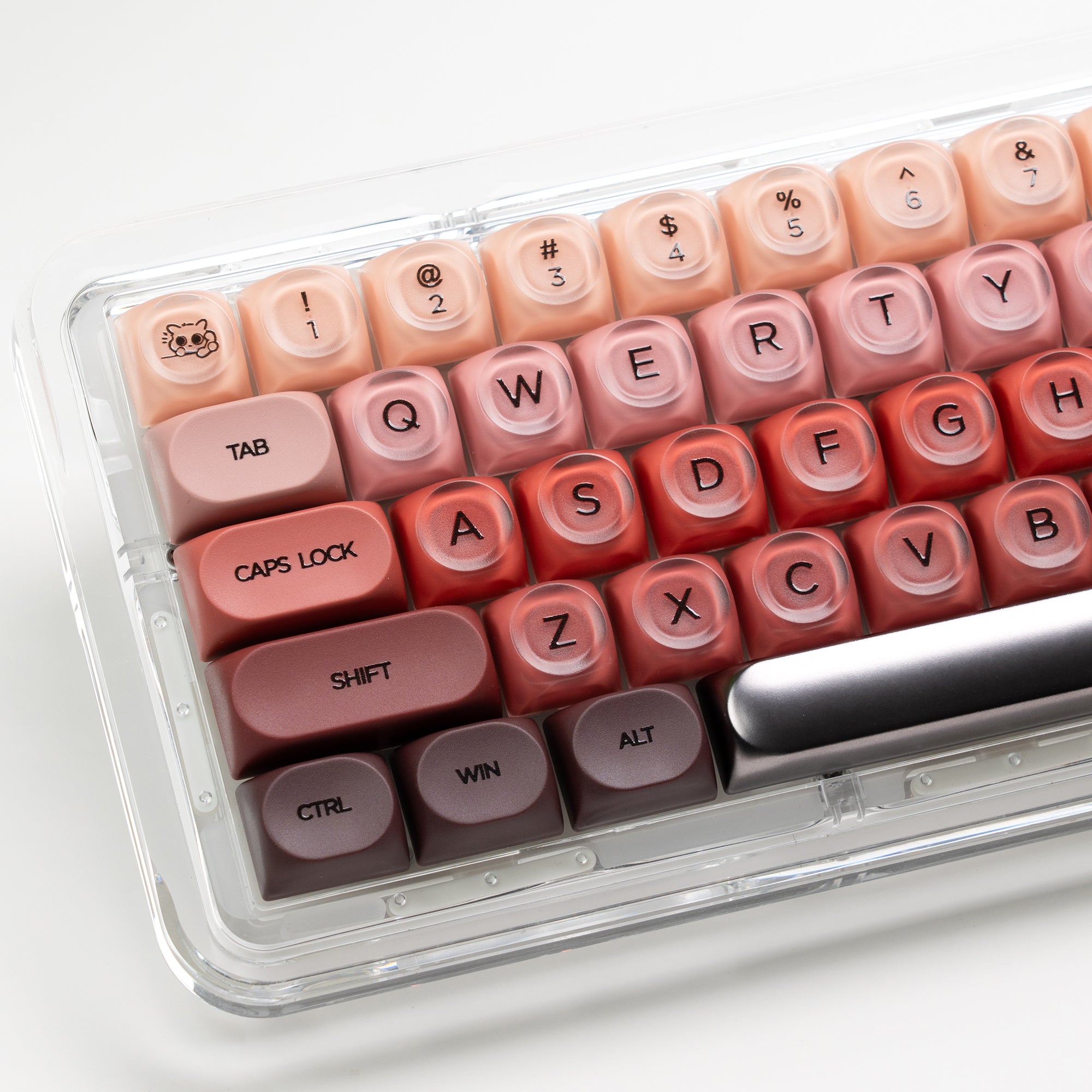 Womier Foundation/Lipstick 132-Key MOA Profile Translucent PBT+PC Keycap Set