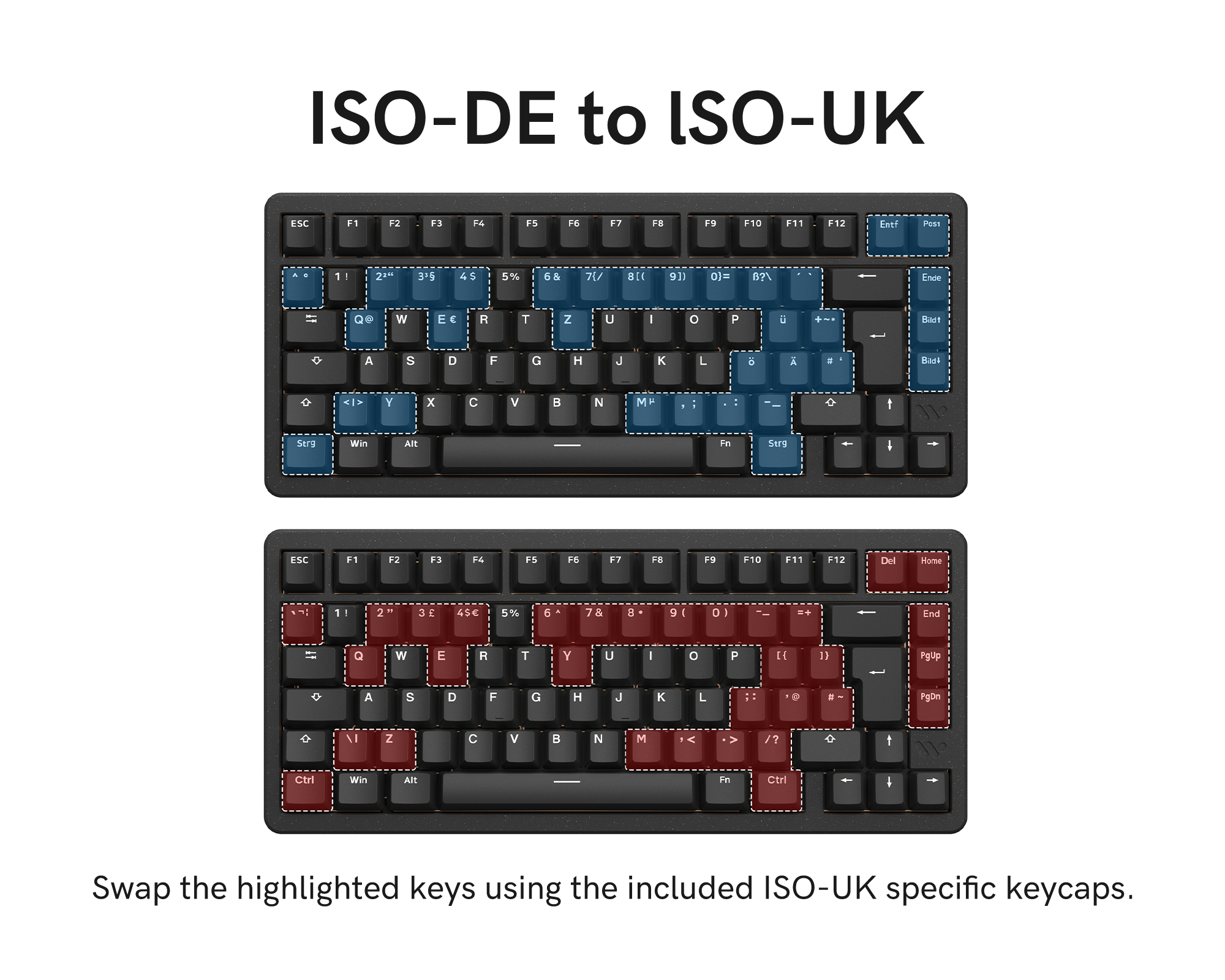 Womier SK75 75% VIA Support Wireless Aluminum Custom Keyboard (ANSI/ISO)