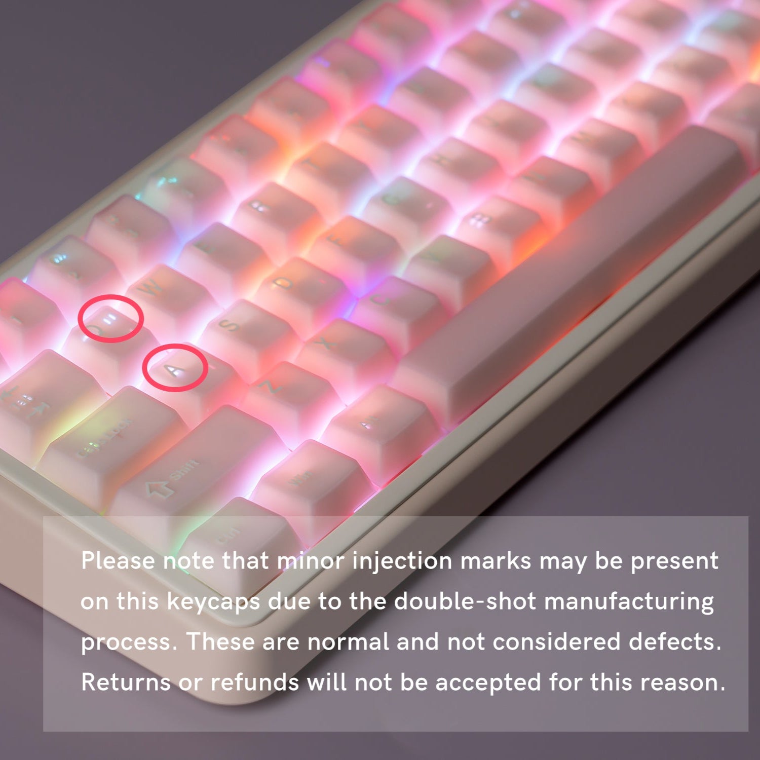 Womier Cube Double-Shot Cherry Profile PBT Keycap Set (4 Colorways)