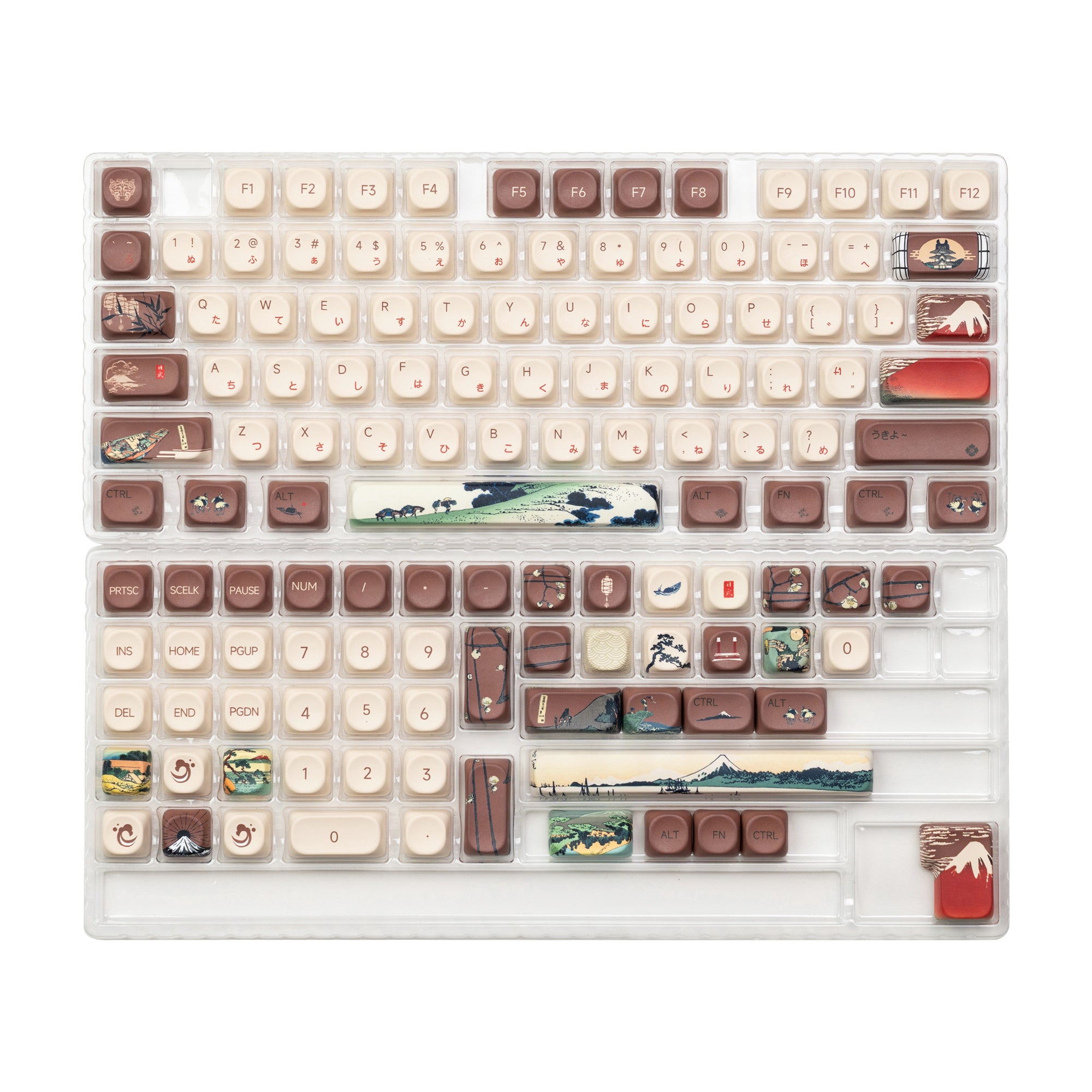 Womier UKIYOE MOA Profile Dye-Sublimation PBT Keycap Set
