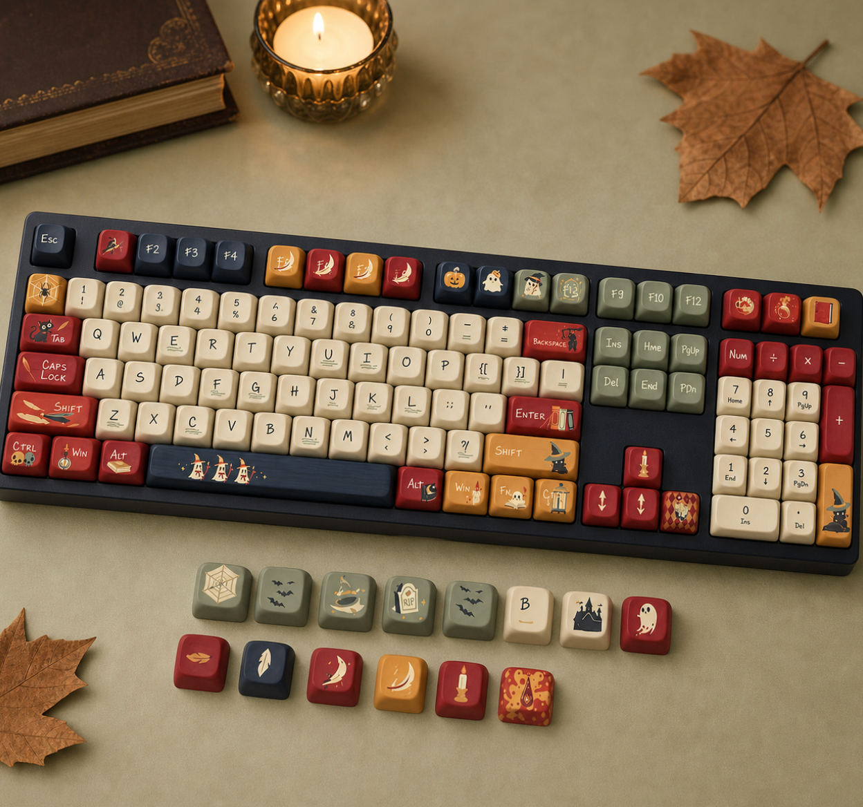 Womier MOA Profile 131-Key PBT Dye-Sub Keycap Set
