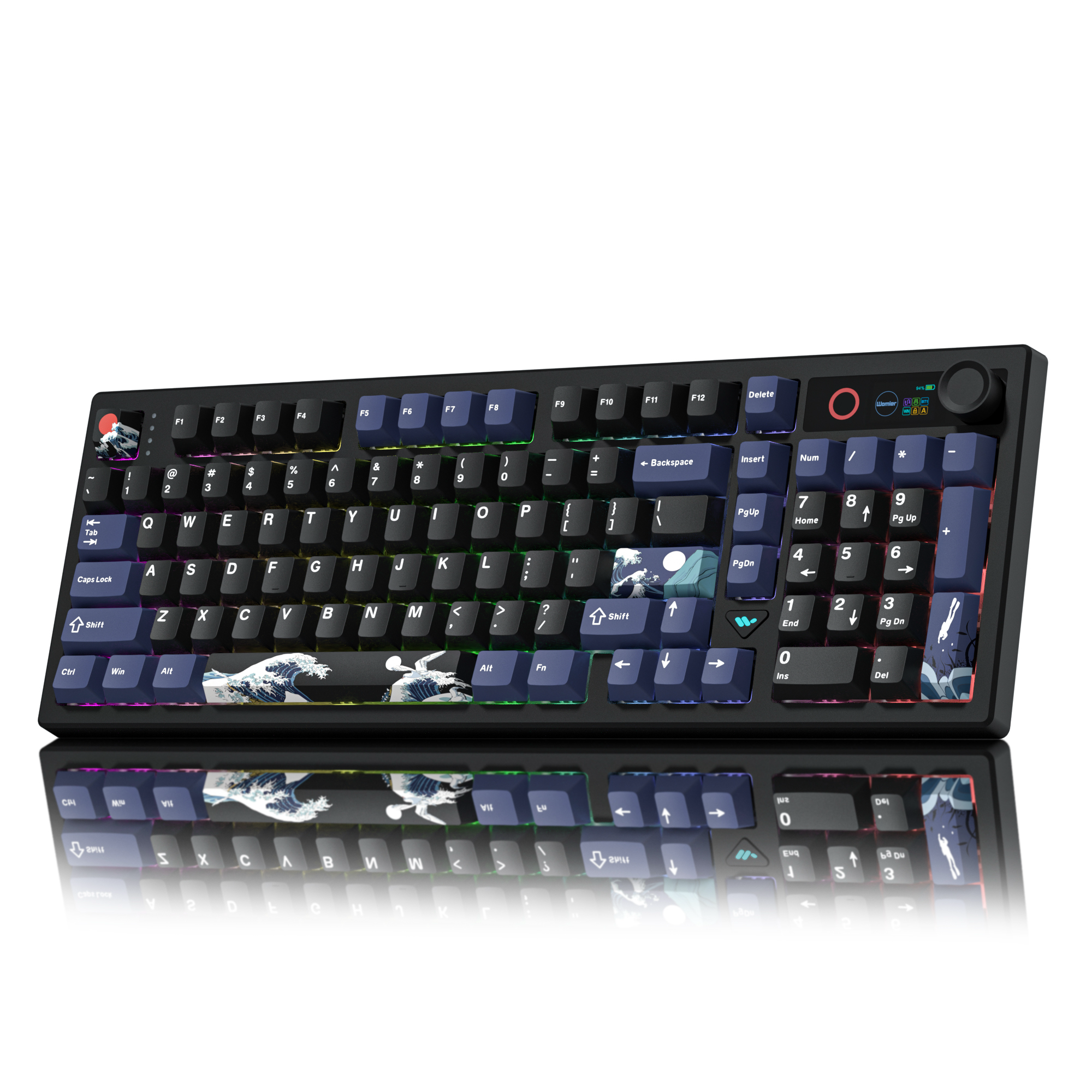 Womier L98 98% Wireless Mechanical Keyboard with TFT Screen & Knob (3 Colors)