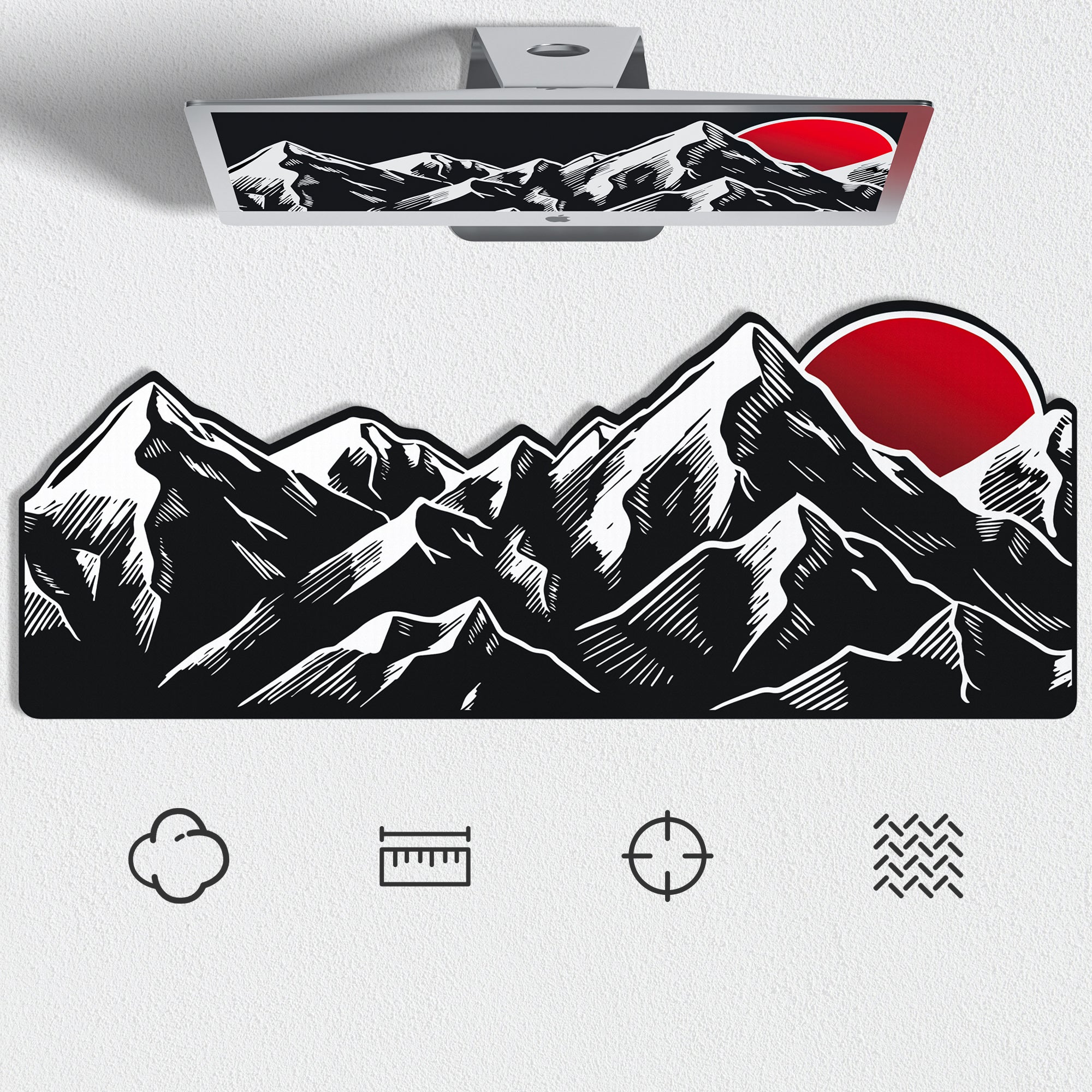 Womier Sunrise Themed Large Desk Mat