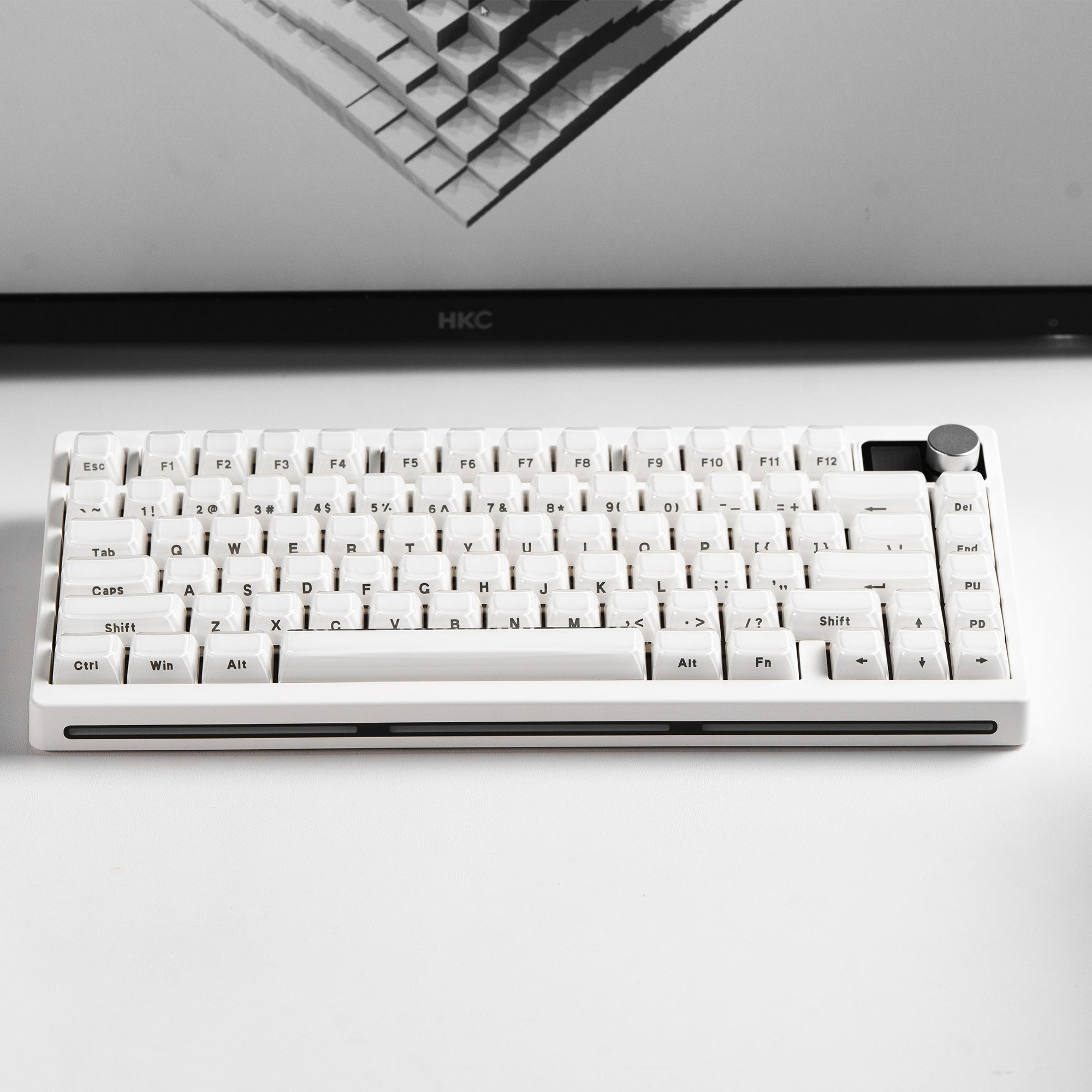 Womier MT75 Tri-Mode Mechanical Keyboard With Screen＆ Knob