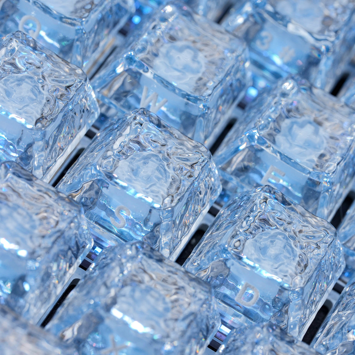 Womier Ripple Clear PC Side-Printed Keycaps  126 Keys