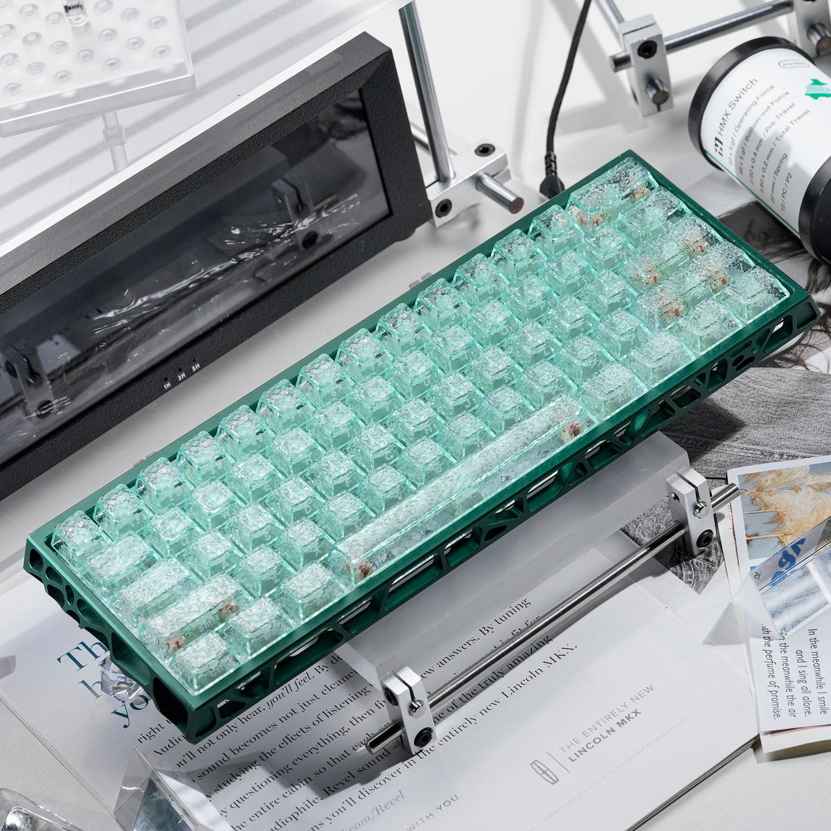 Womier Ripple Clear PC Side-Printed Keycaps  126 Keys