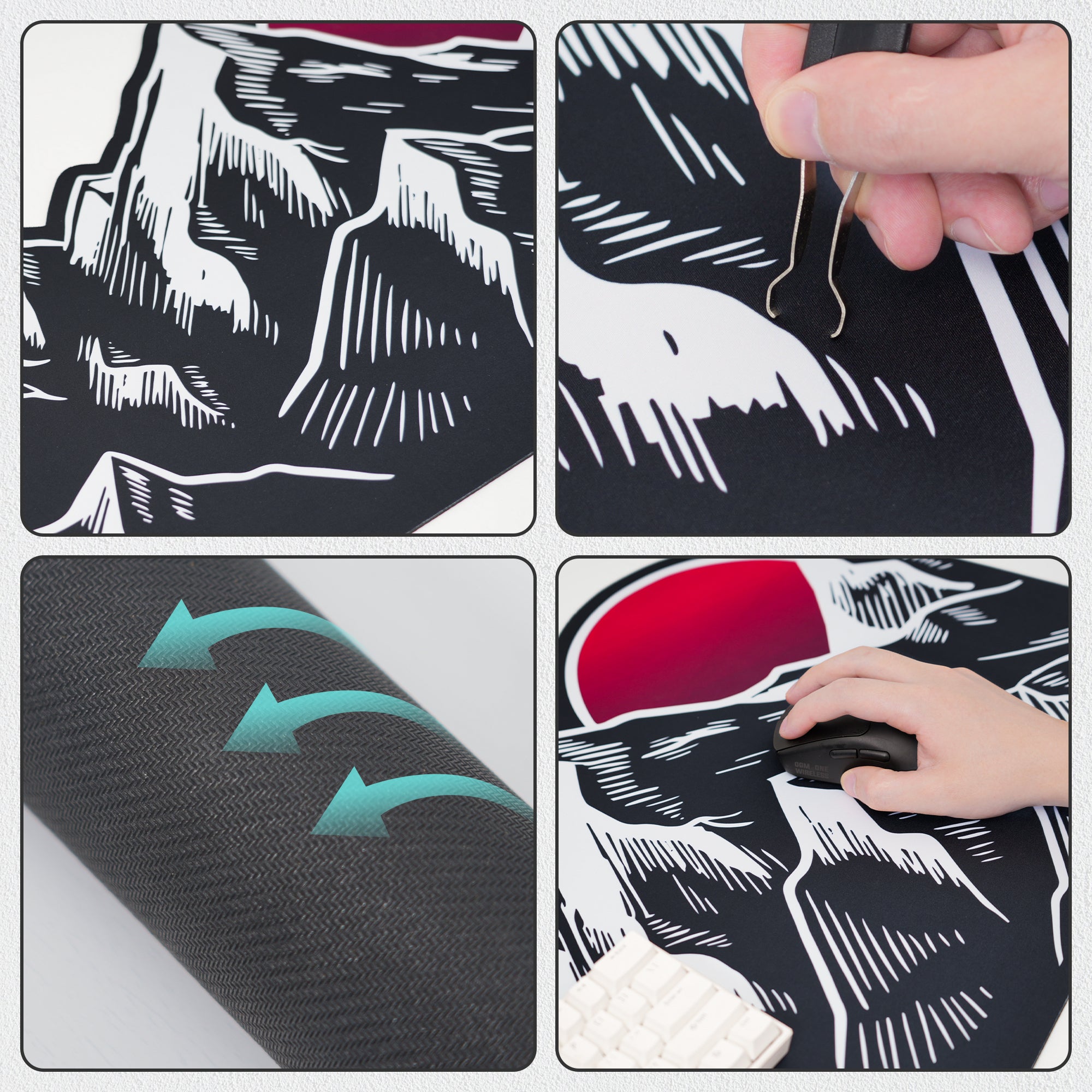 Womier Sunrise Themed Large Desk Mat