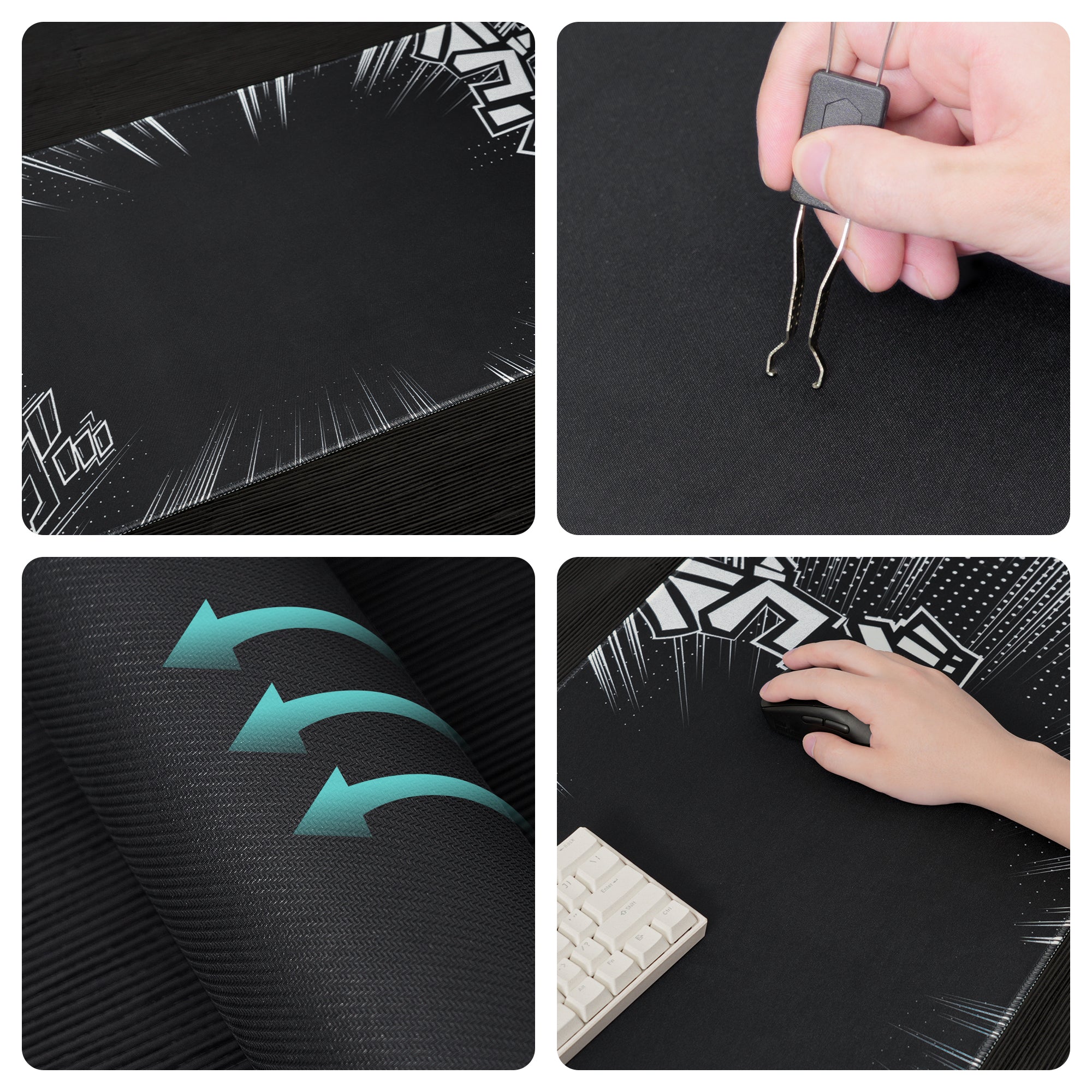 Womier 衝撃 Themed Large Desk Mat