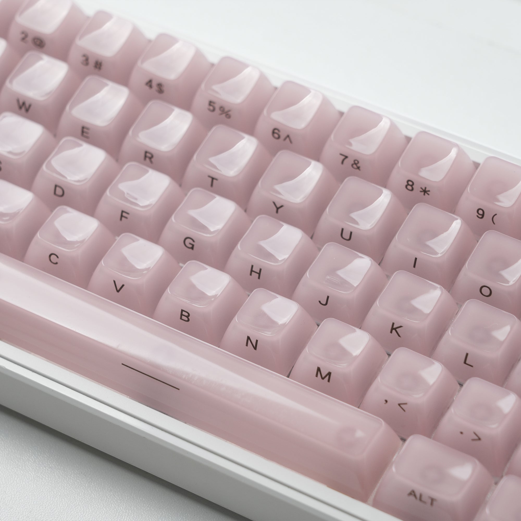 Womier Frosty Jello 115-Key MDA Profile Translucent PC Keycap Set
