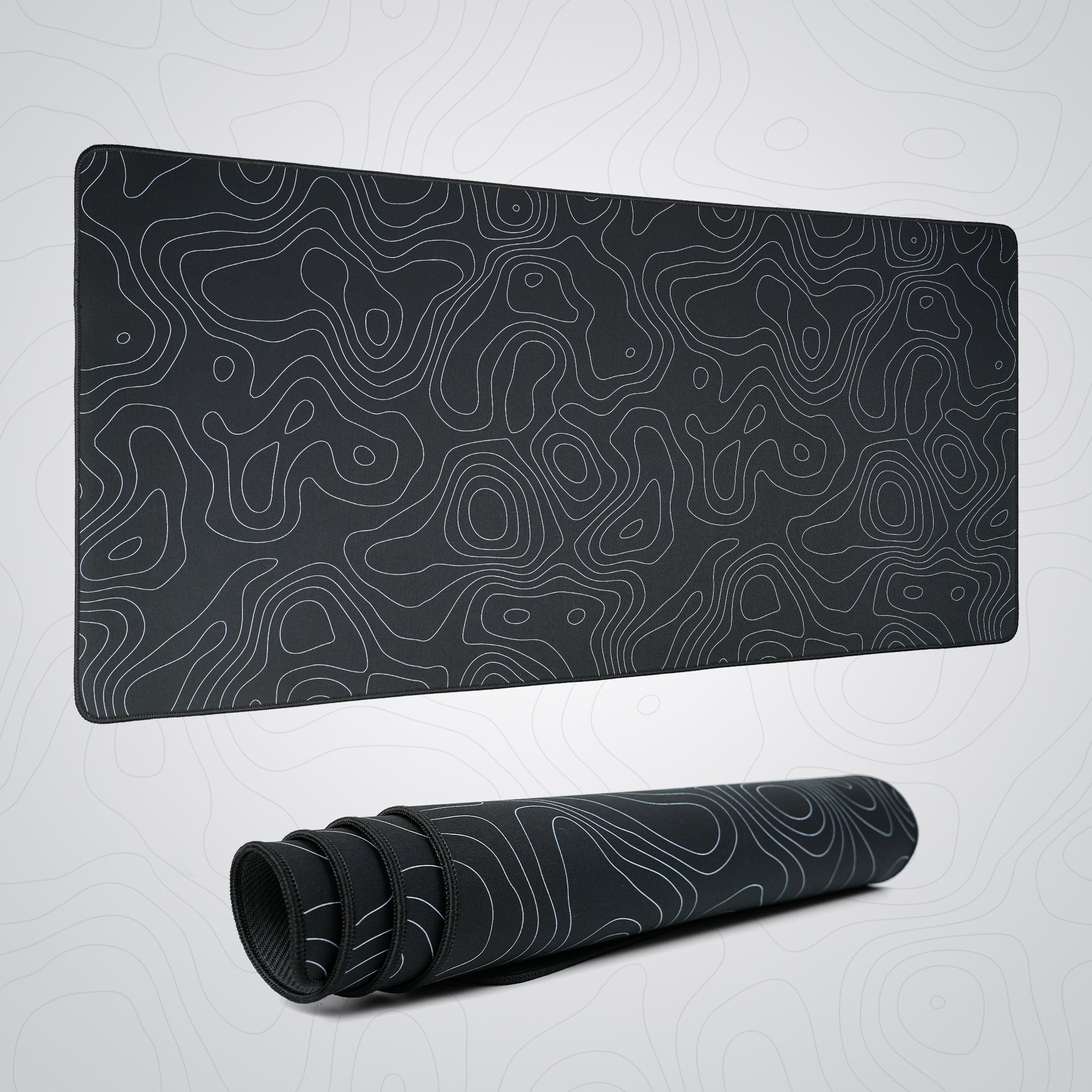 Womier Topographic Themed Large Desk Mat