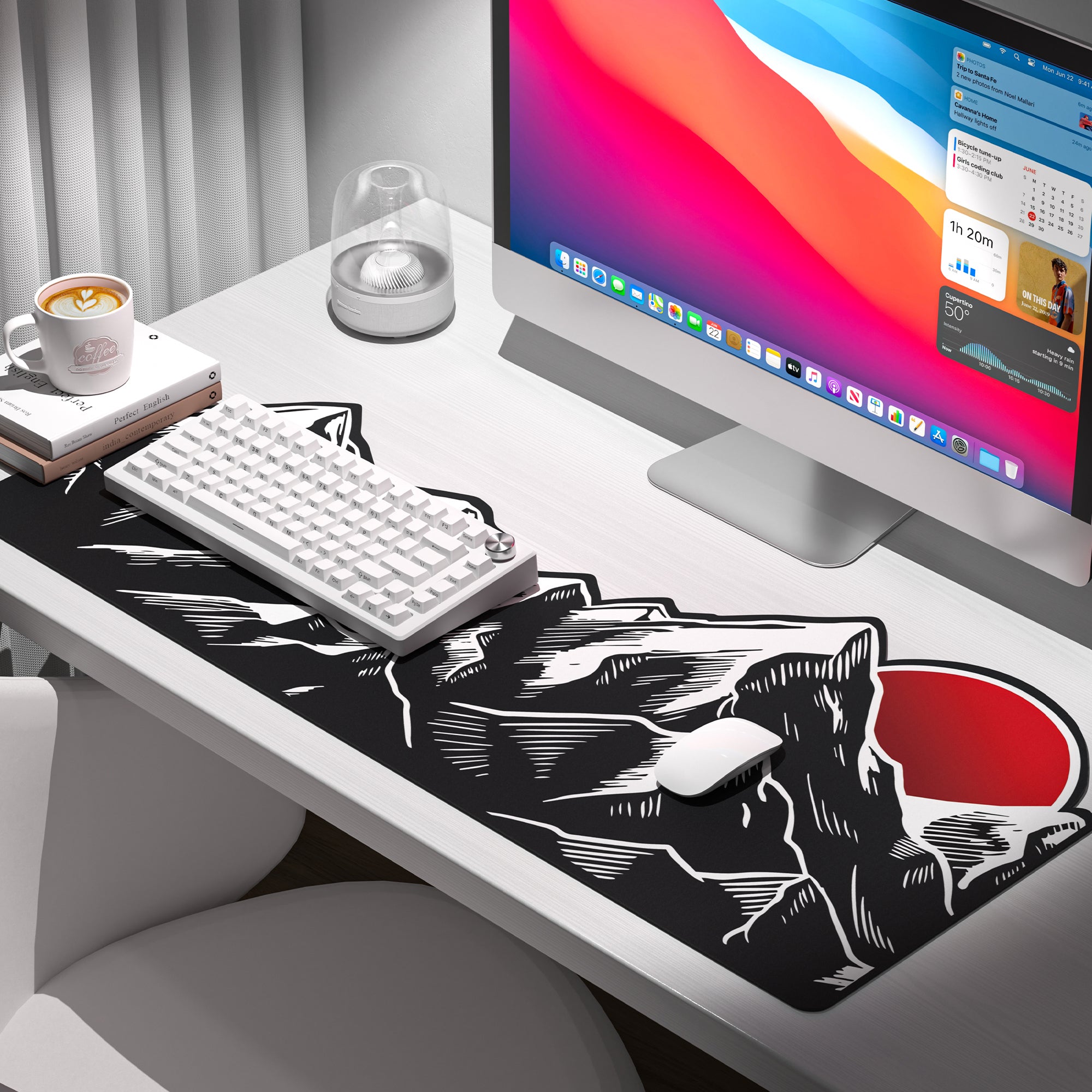 Womier Sunrise Themed Large Desk Mat