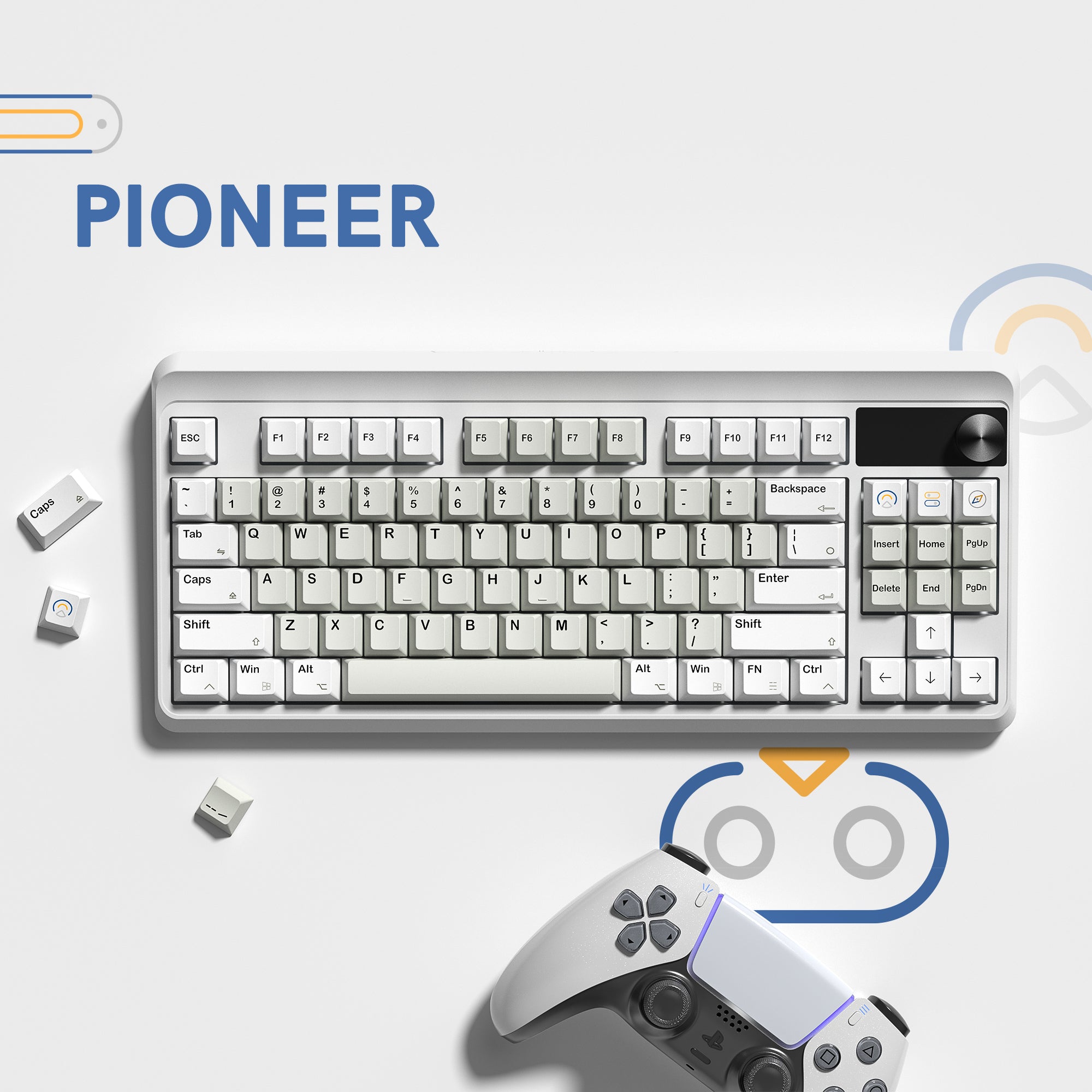Womier Pioneer Cherry Profile Dye Sublimation PBT Keycap Set (141-Key)
