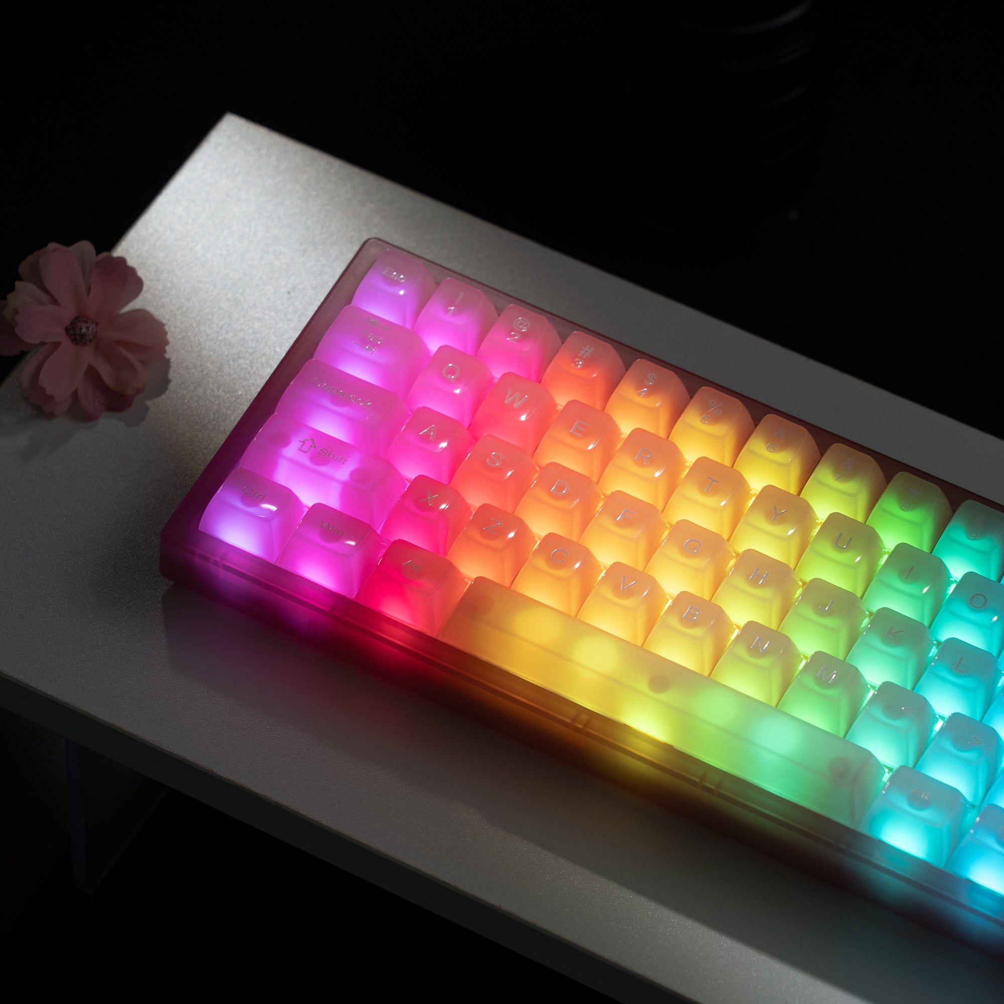 Womier VK66 Pro VIA Support 66-Key Gasket Mechanical Keyboard with Knob