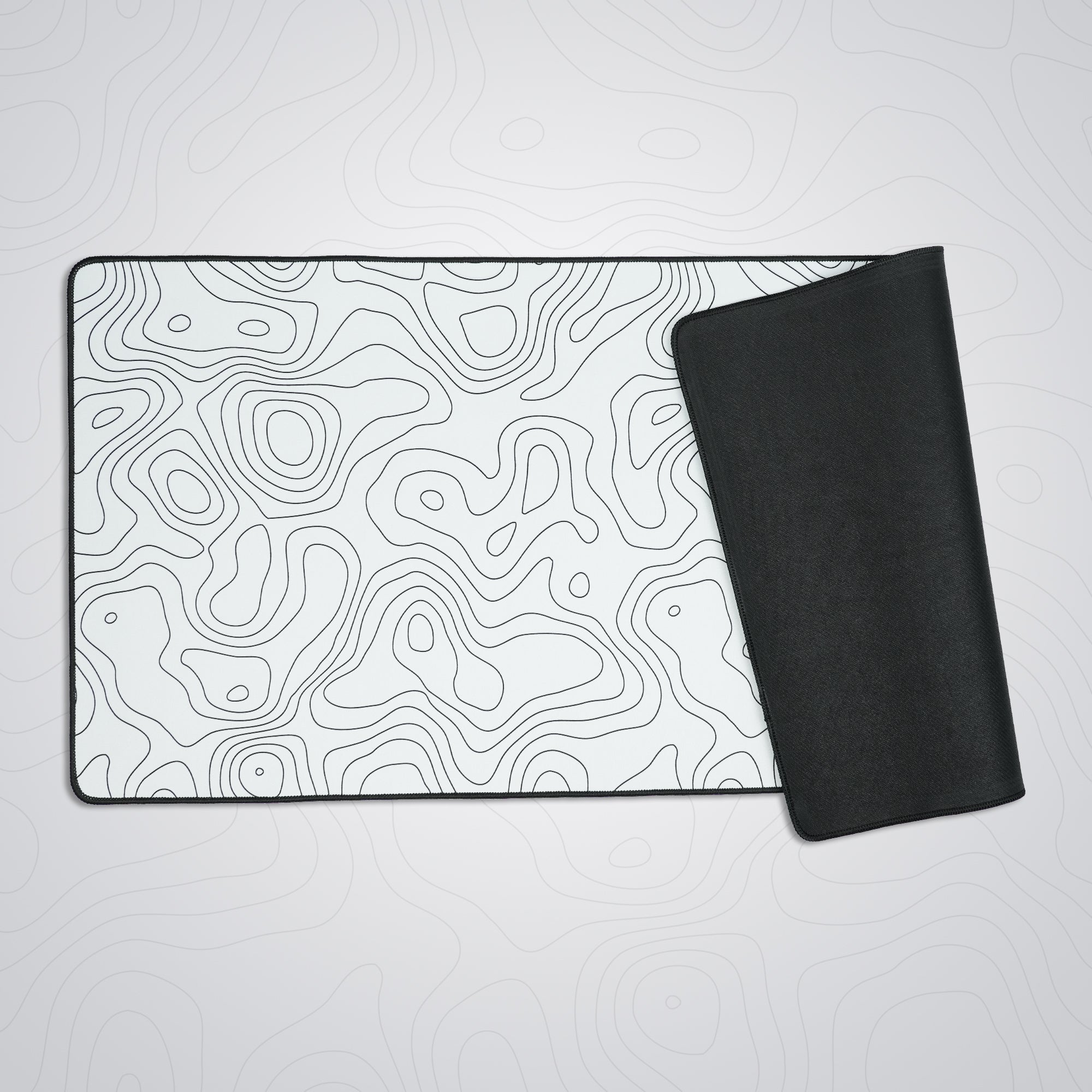 Womier Topographic Themed Large Desk Mat