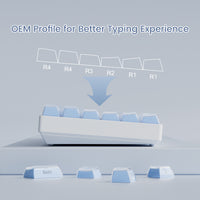 Womier Jello Side-Printed Translucent OEM Profile Keycap (113-Key)