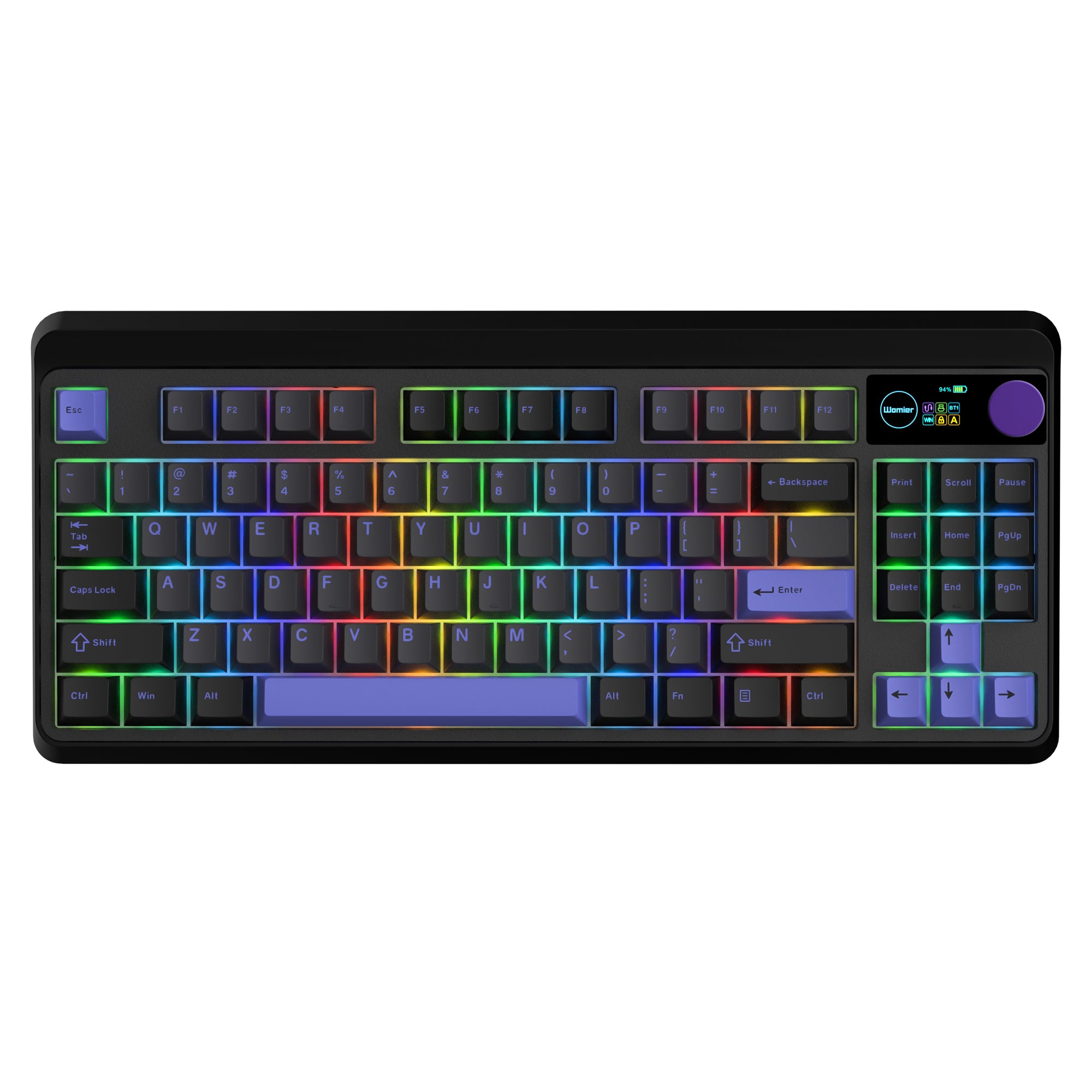 Womier M87 Pro TKL Wireless Mechanical Keyboard with Multimedia Display