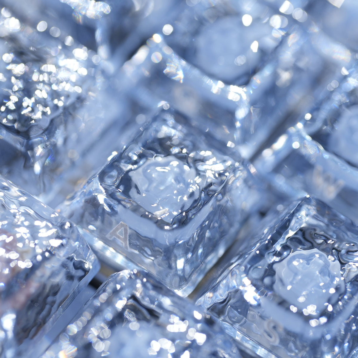 Womier Ripple Clear PC Side-Printed Keycaps  126 Keys