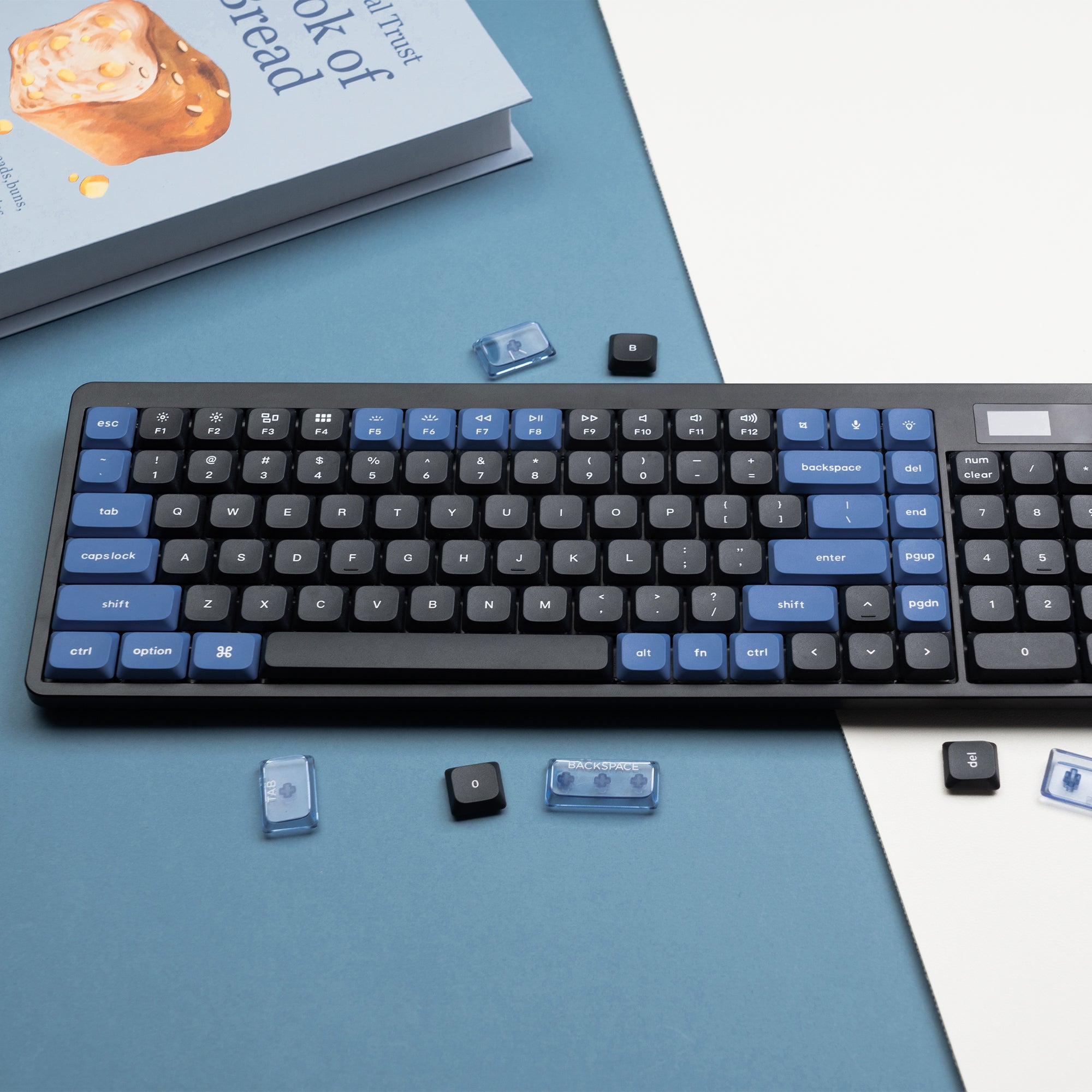 Skyline R3 Low Profile PBT+PC Double-Shot Keycap (3 Colorways)