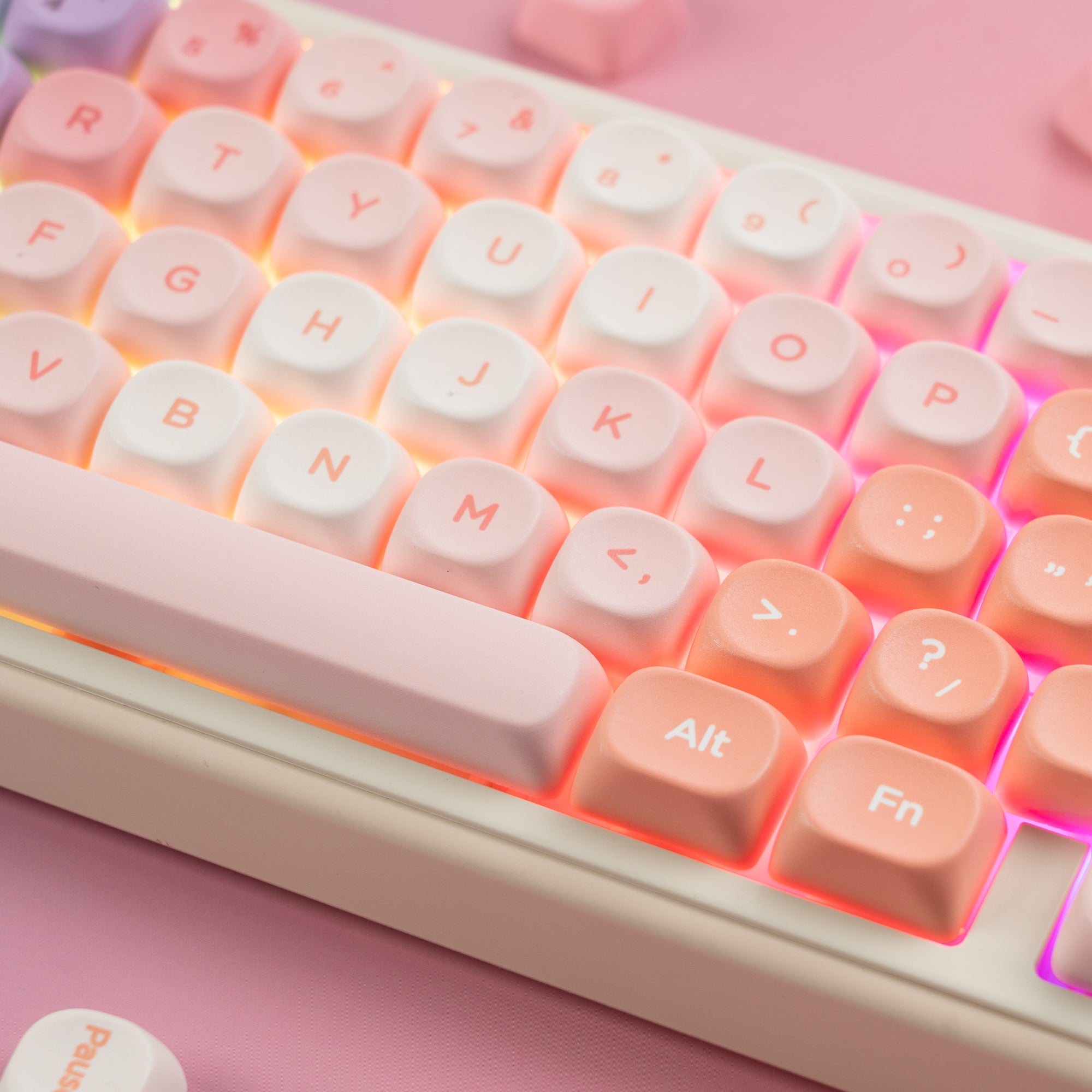 Womier Neon Spectrum MOA Profile Dye-Sublimation PBT Keycap Set