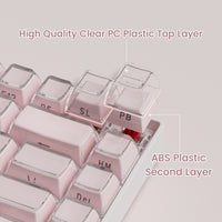 Womier Jello Side-Printed Translucent OEM Profile Keycap (113-Key)