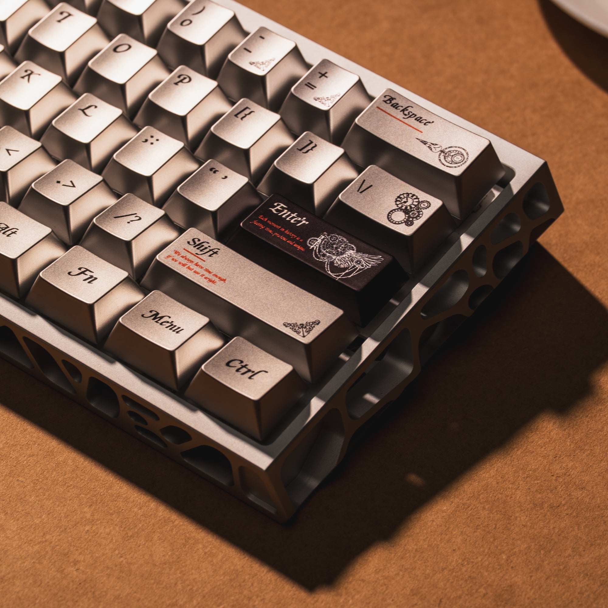 Womier Timeless 112-Key Cherry Profile Metallic Coating Keycap Set