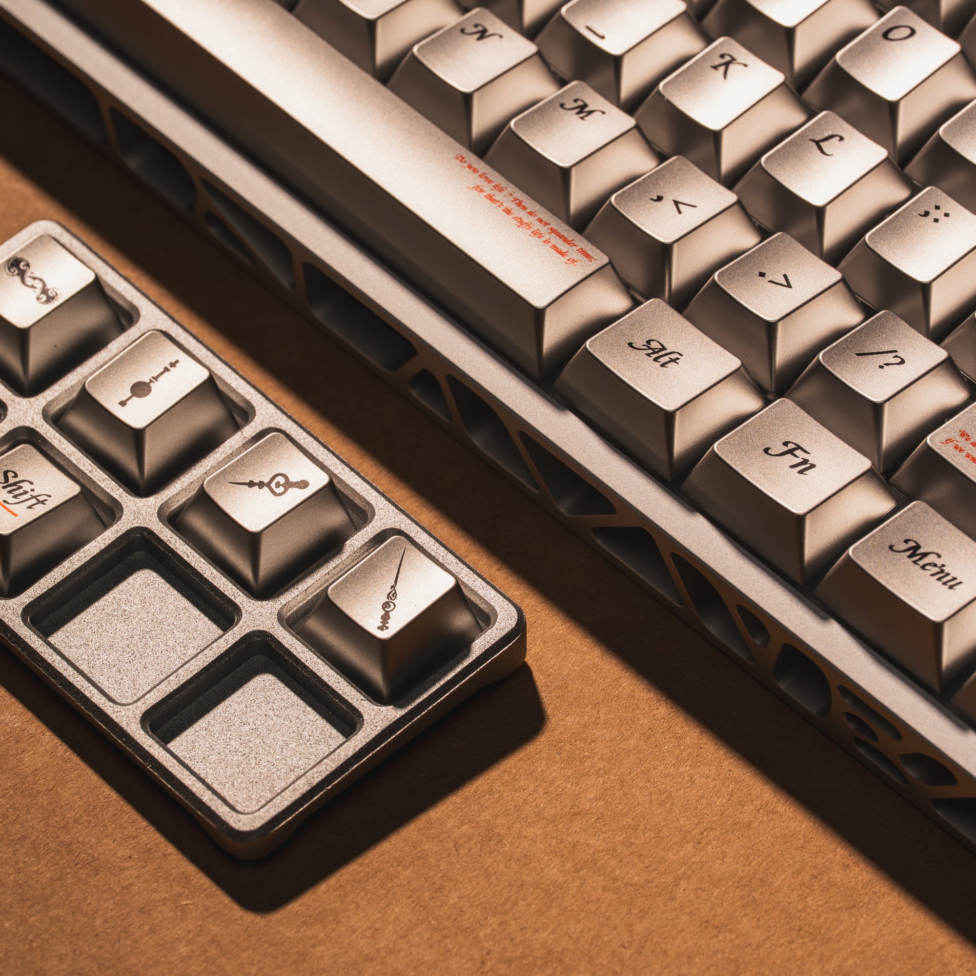 Womier Timeless 112-Key Cherry Profile Metallic Coating Keycap Set