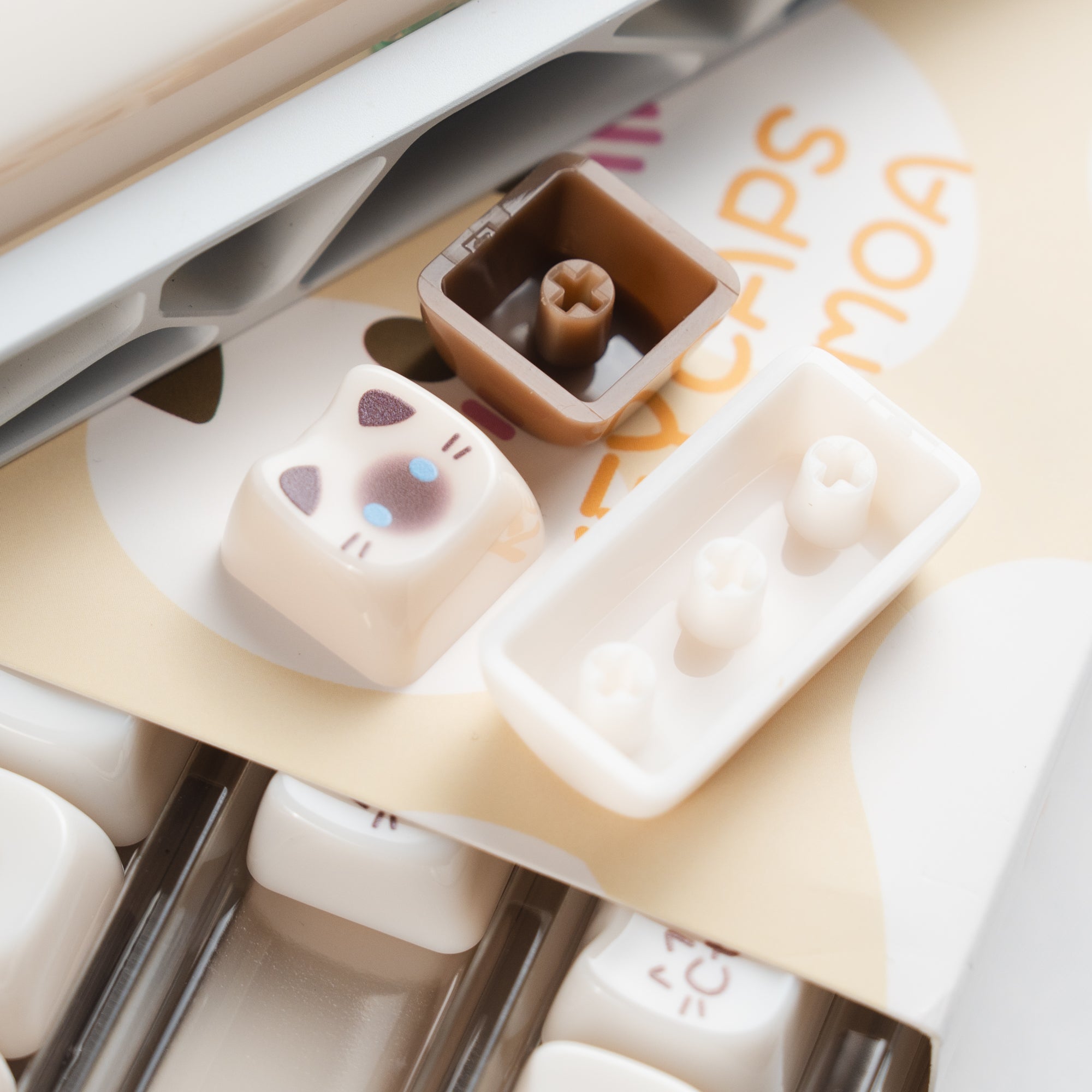 Womier Kittens Themed MOA+MAO Profile PC Keycap Set