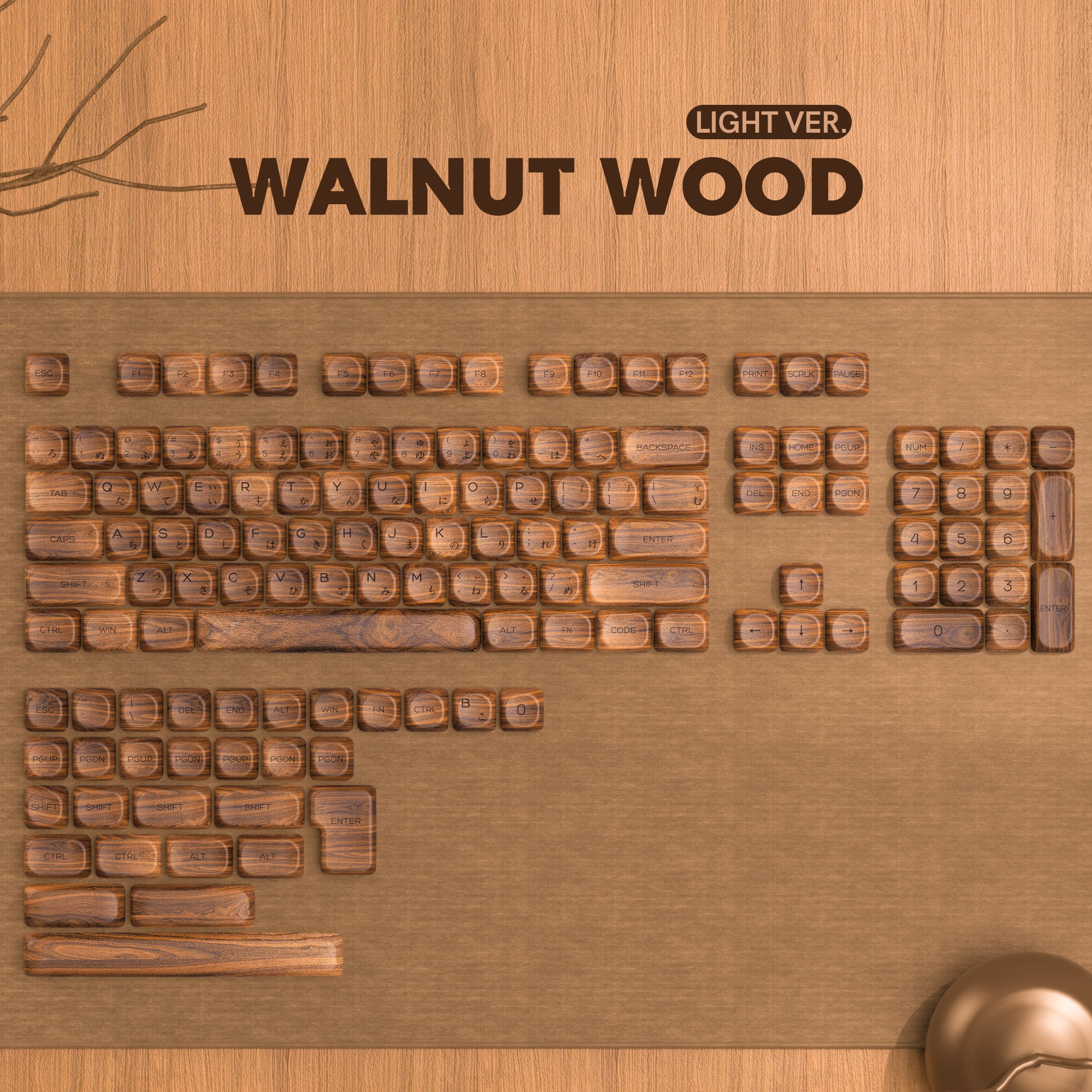 Womier Gradient Series MOA Profile Dye Sublimation PBT Keycap Set (4 Colorways)