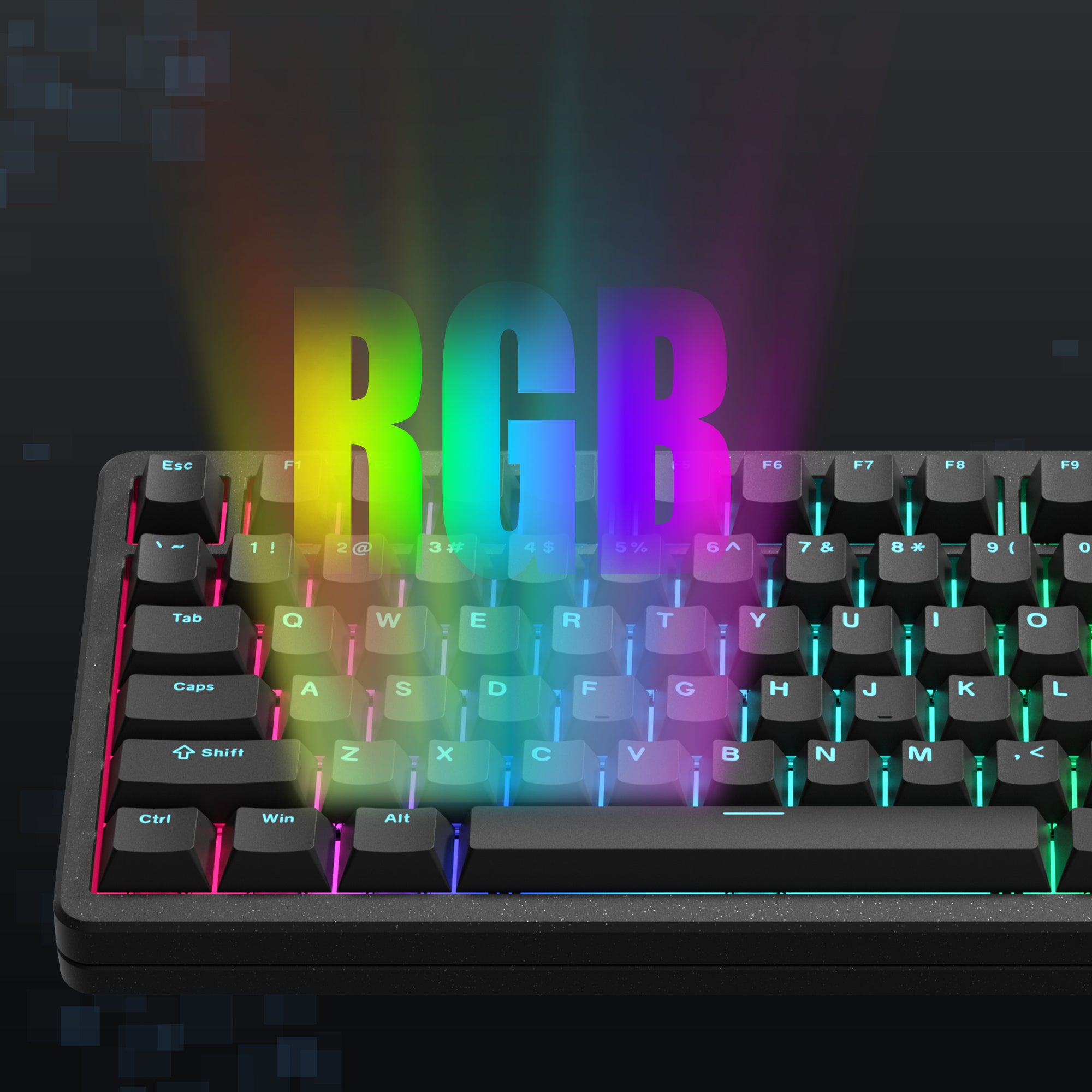Womier SK75 TMR with customizable macros and RGB backlight effects using online driver