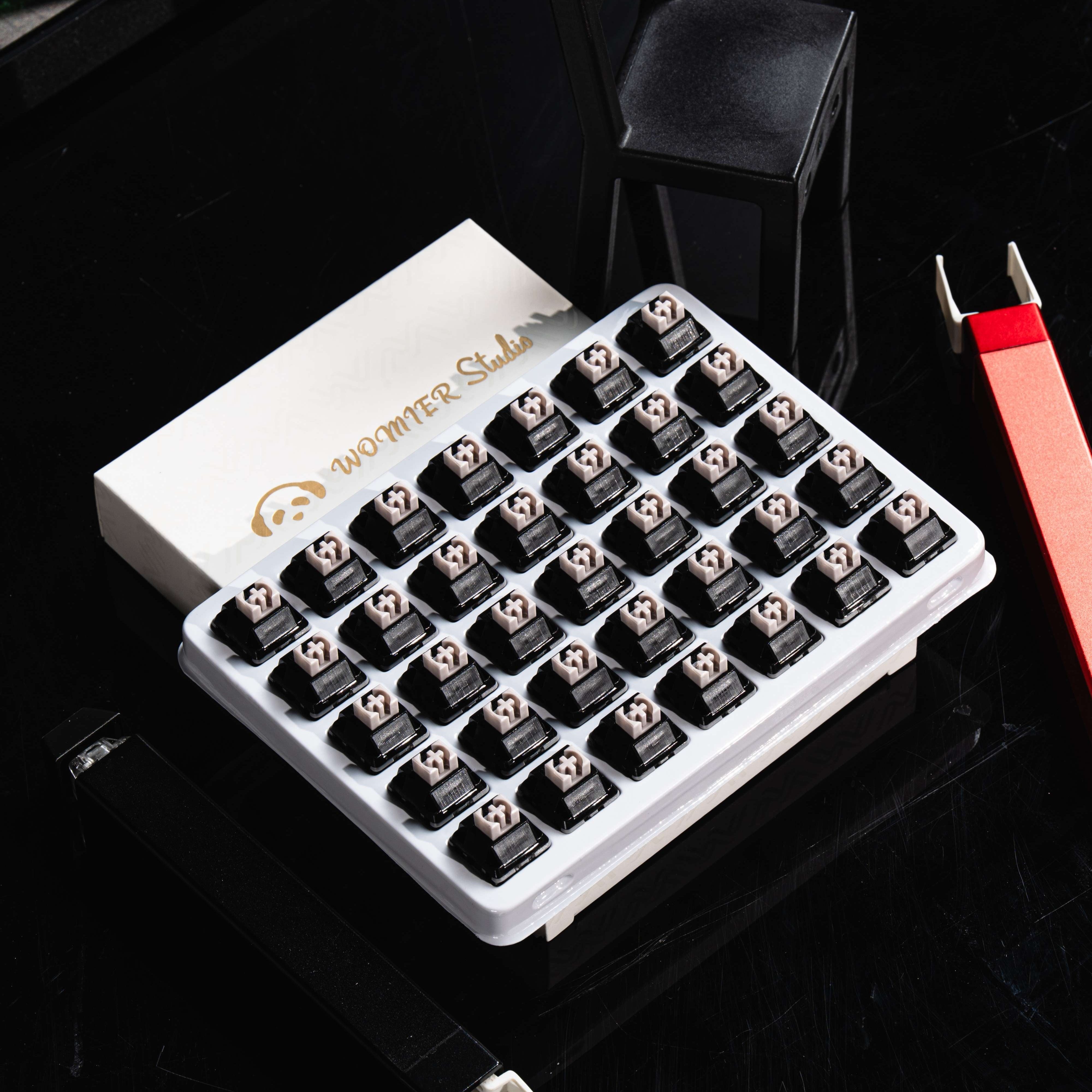 Womier New POM Series Pre-lubed Linear Switches (35 pcs/box) - Womier Keyboard