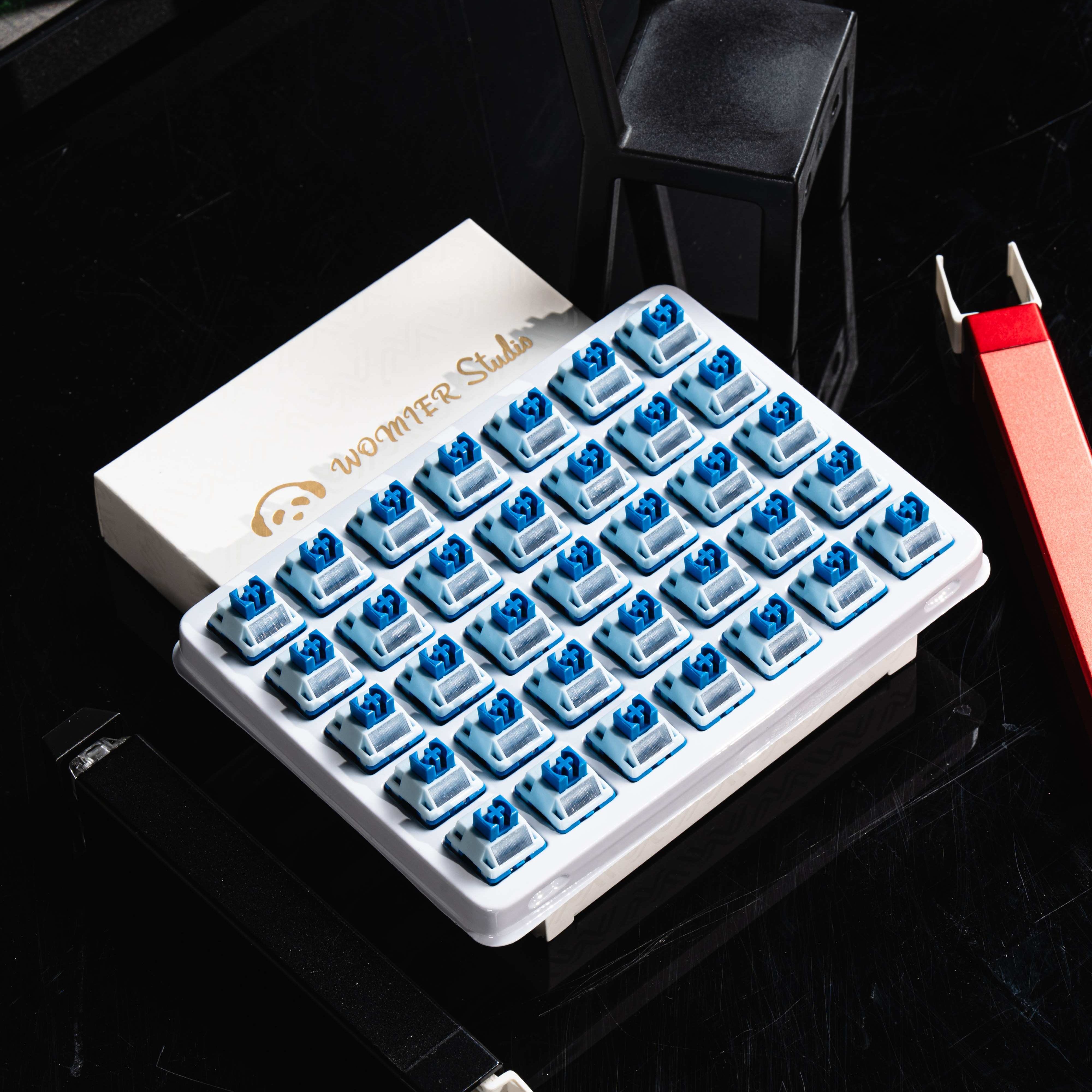 Womier New POM Series Pre-lubed Linear Switches (35 pcs/box) - Womier Keyboard