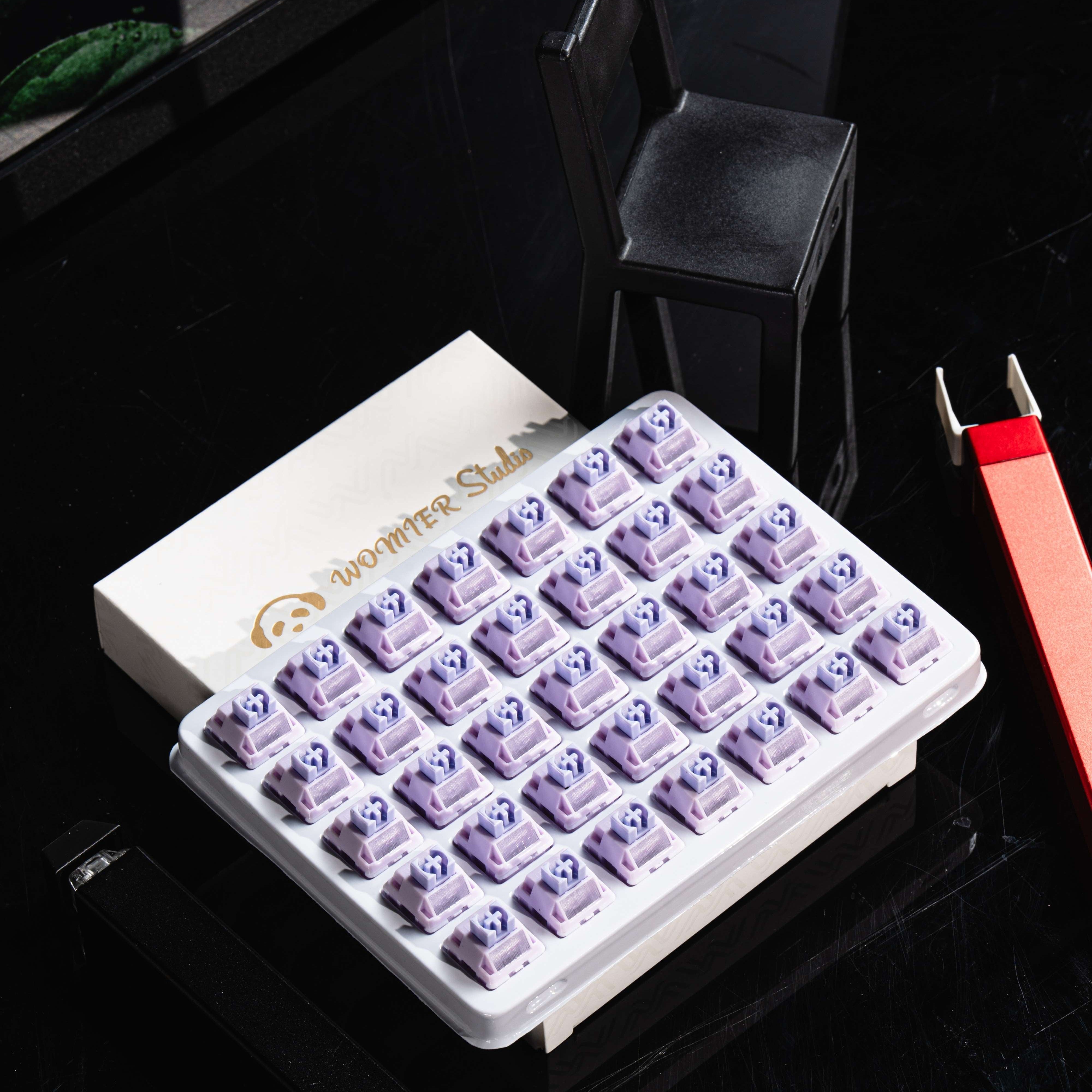 Womier New POM Series Pre-lubed Linear Switches (35 pcs/box) - Womier Keyboard