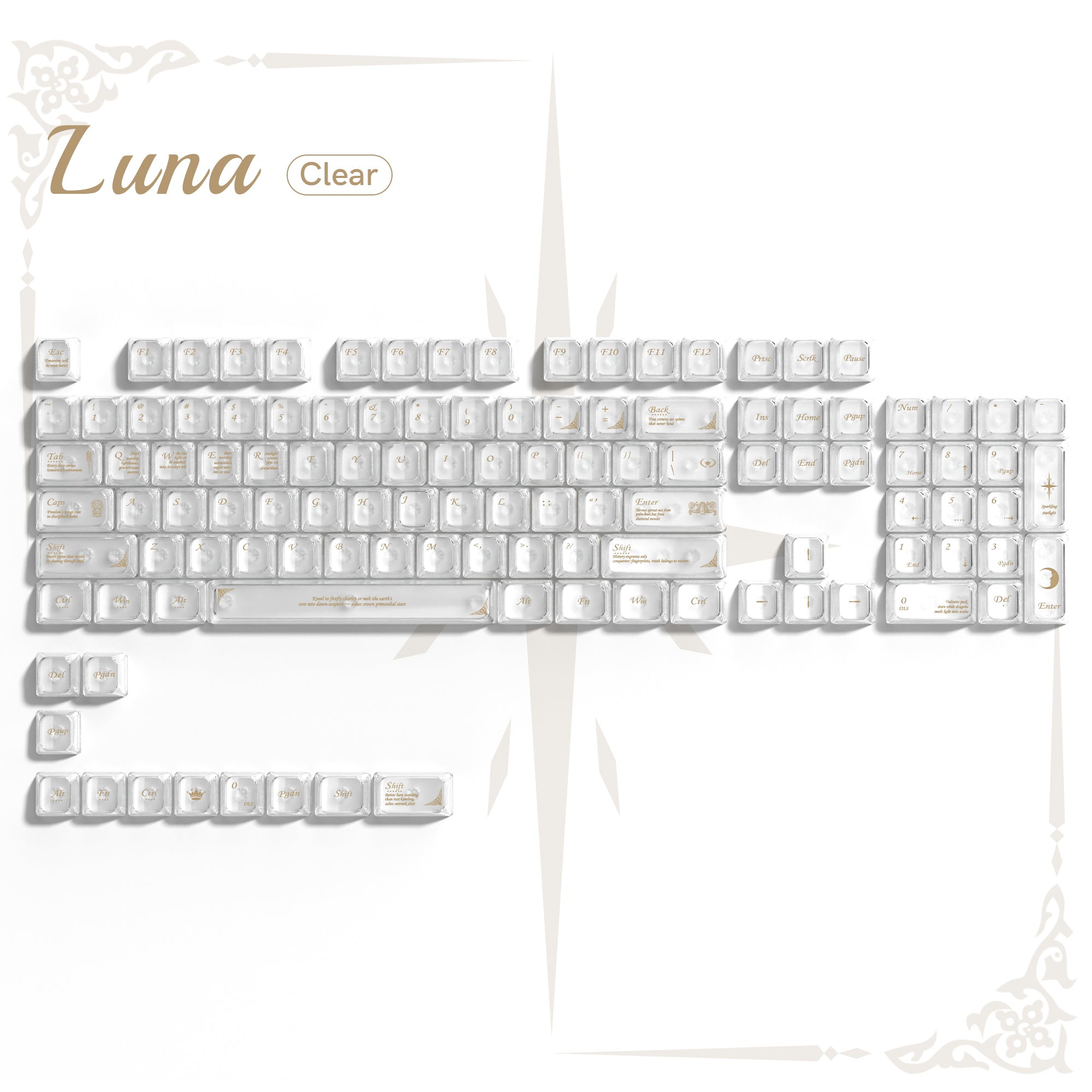 Womier Luna 115-Key MDA Profile Double-Shot Keycap Set