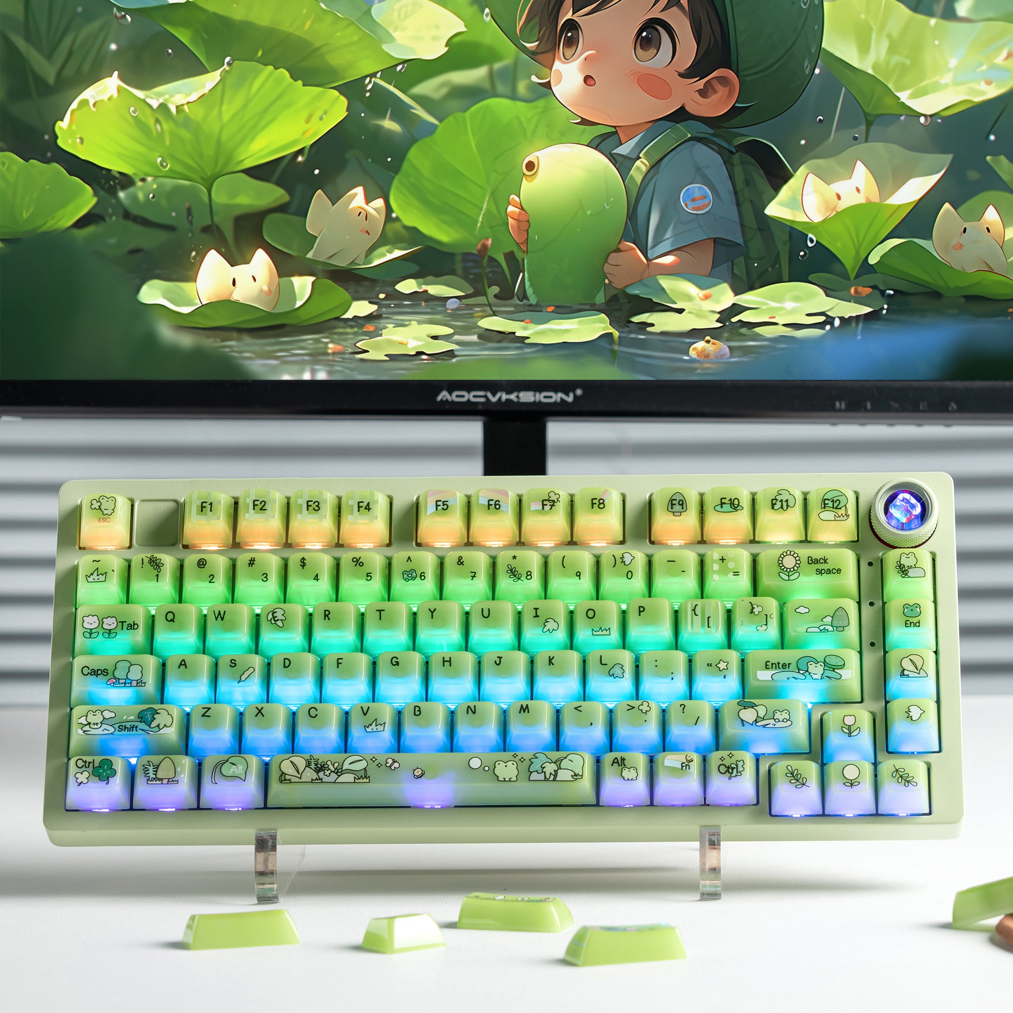 Womier Frosty Jello 115-Key MDA Profile Translucent PC Keycap Set