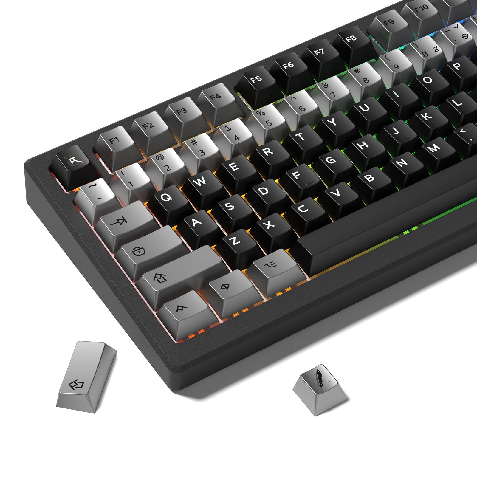 Womier Timeless 112-Key Cherry Profile Metallic Coating Keycap Set