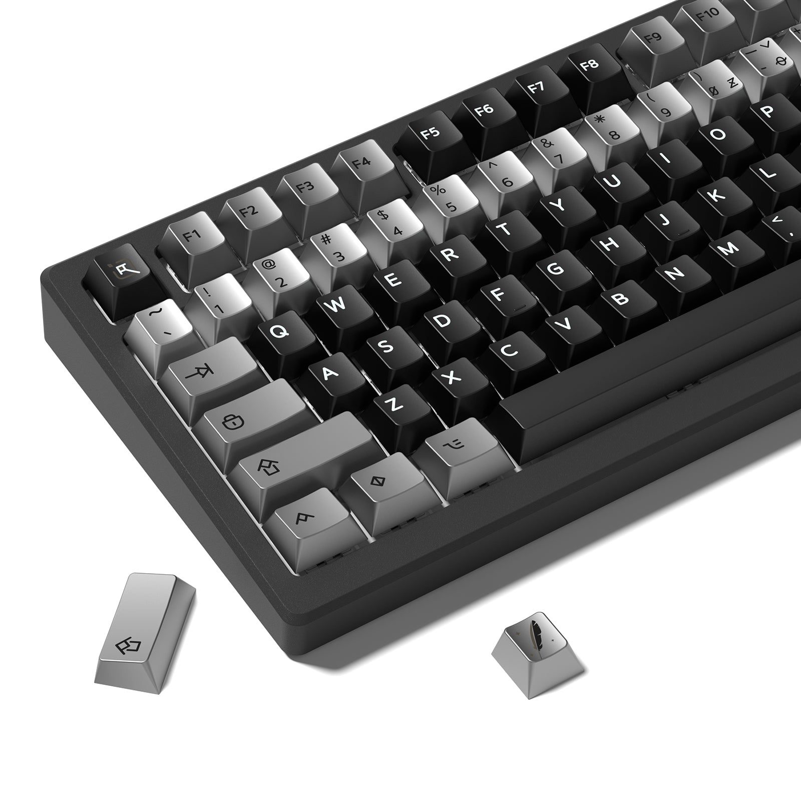 Womier Timeless 112-Key Cherry Profile Metallic Coating Keycap Set