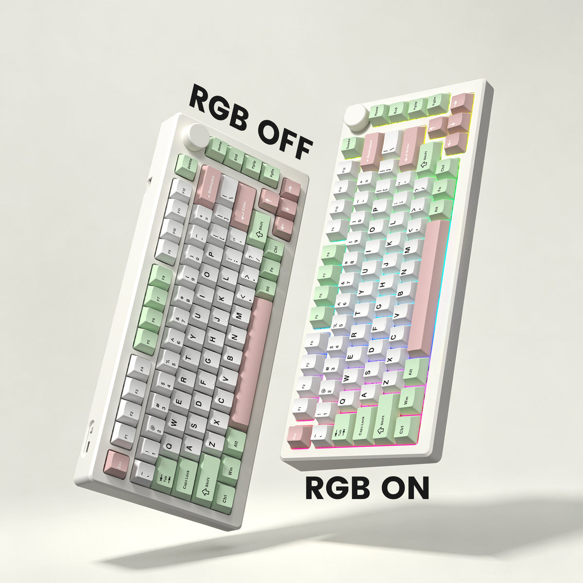 Womier Diagonal Gradient Series Shine-Through Cherry Profile PBT Keycap